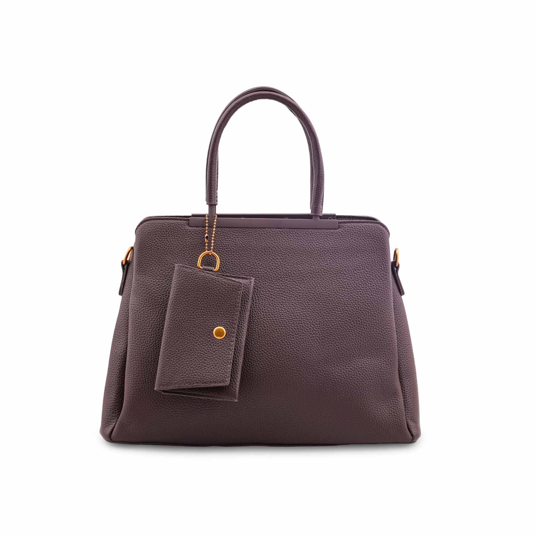 Brown Formal Hand Bag For Ladies P36597 - Image 2