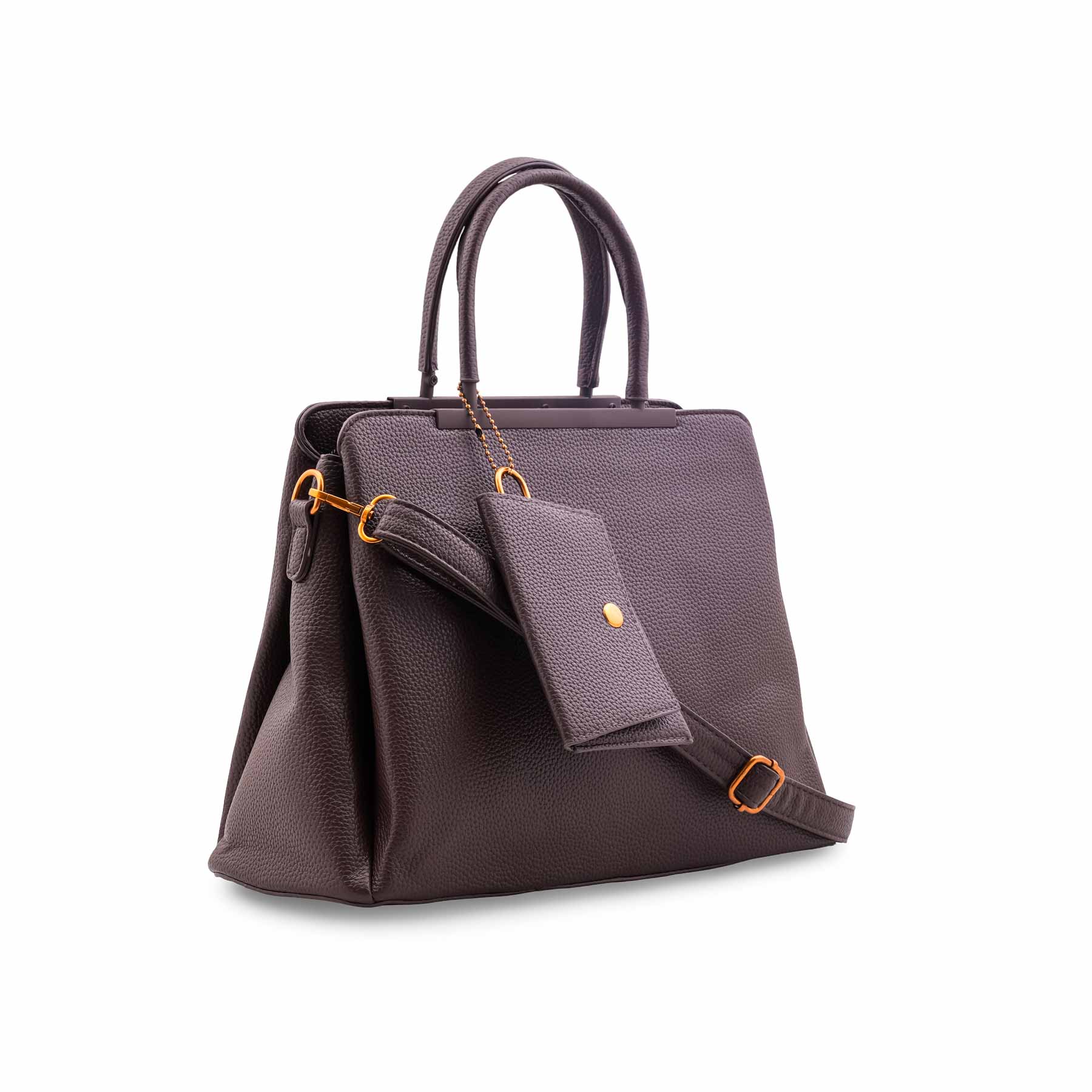 Brown Formal Hand Bag For Ladies P36597 - Image 3