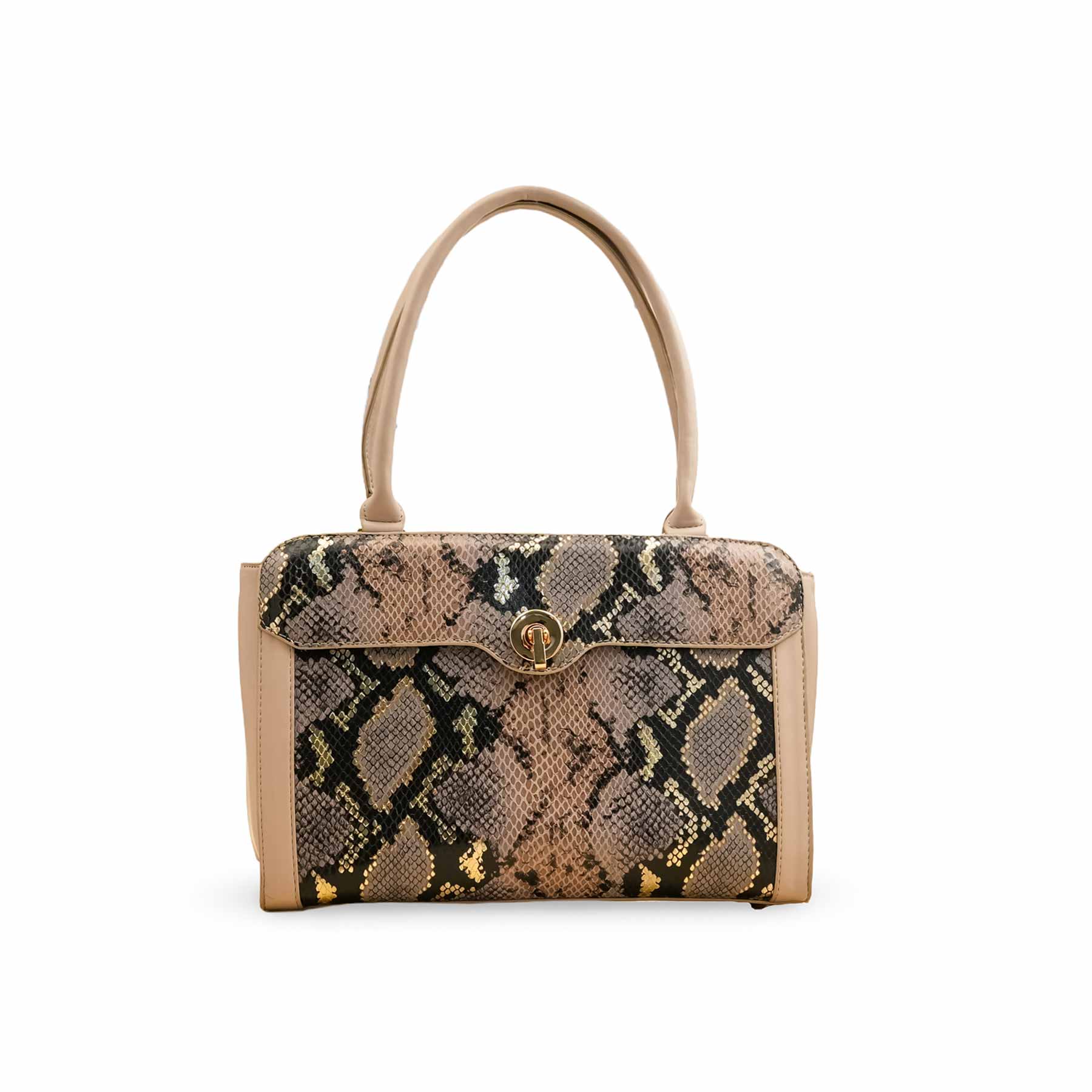 Brown Formal Hand Bag For Ladies P55855 - Image 2