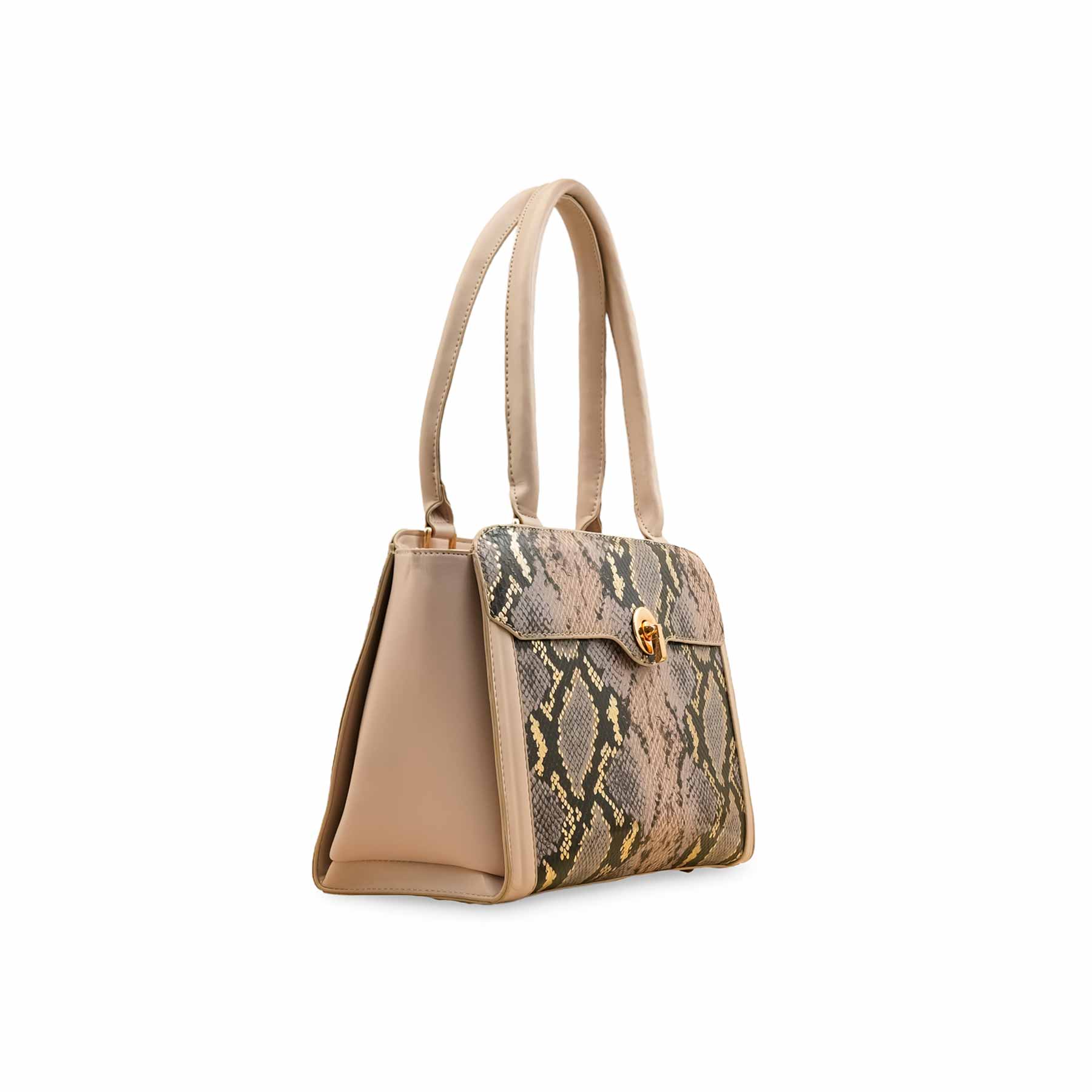Brown Formal Hand Bag For Ladies P55855 - Image 3