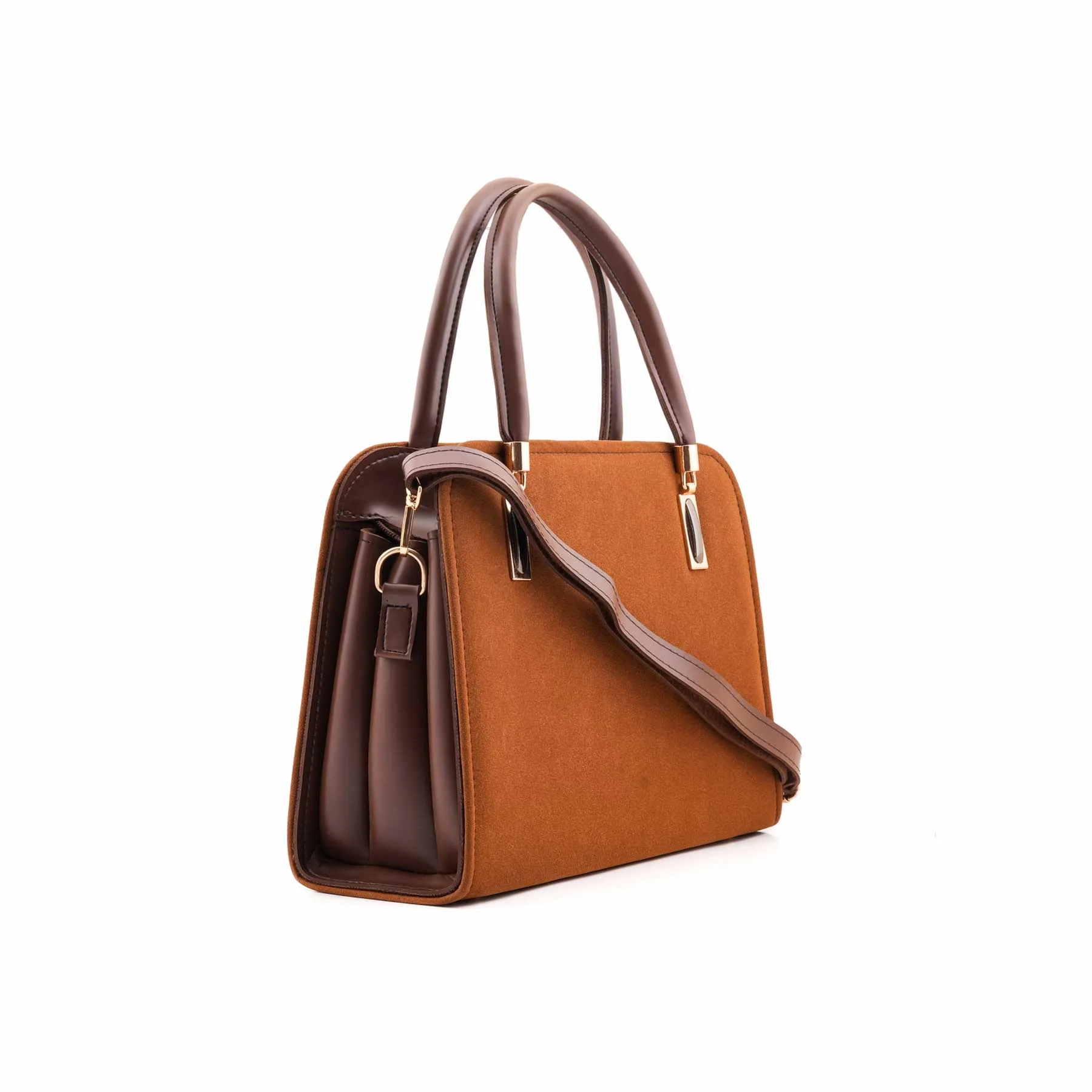 Brown Formal Hand Bag For Ladies P56311 - Image 3