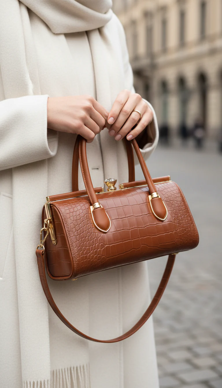 Brown Formal Hand Bag For Women P36464