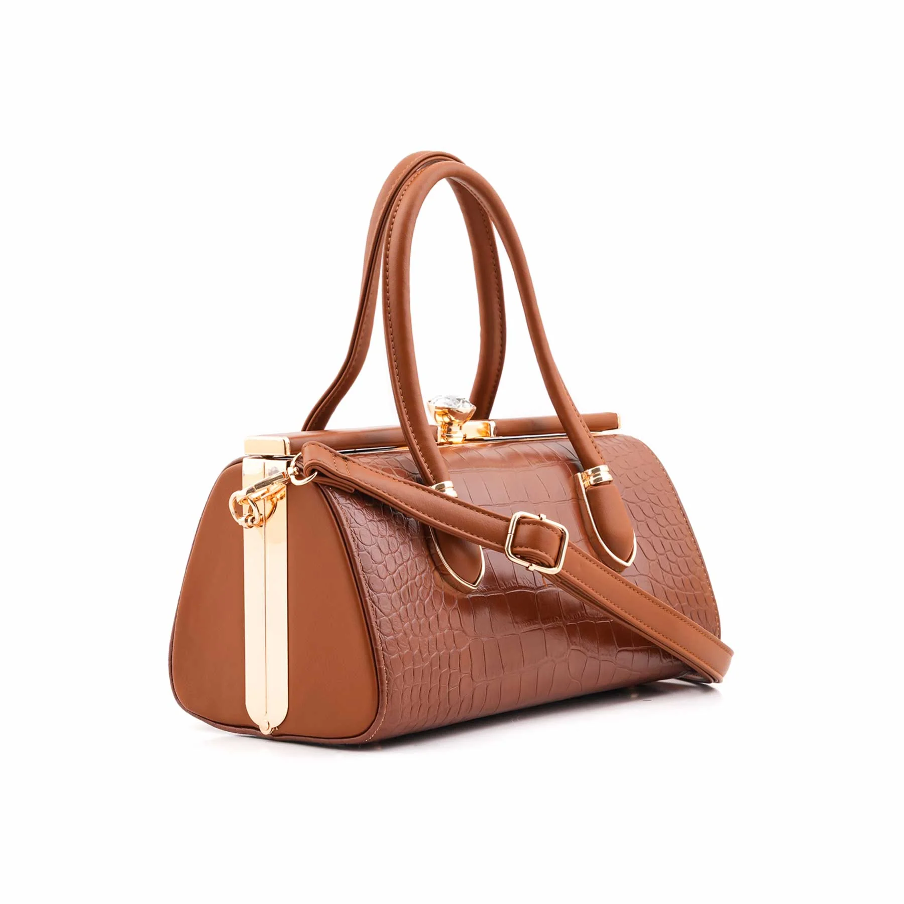 Brown Formal Hand Bag For Women P36464 - Image 3