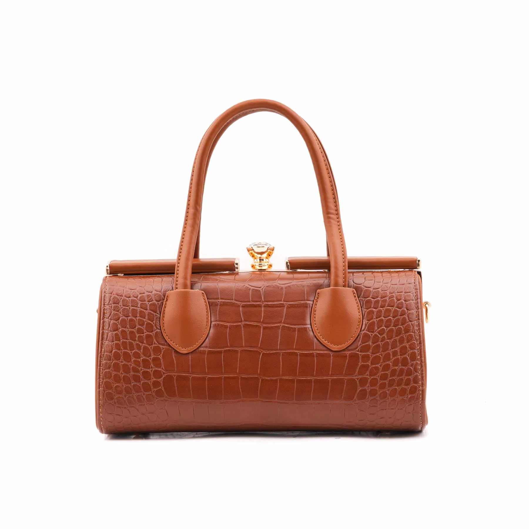 Brown Formal Hand Bag For Women P36464 - Image 4