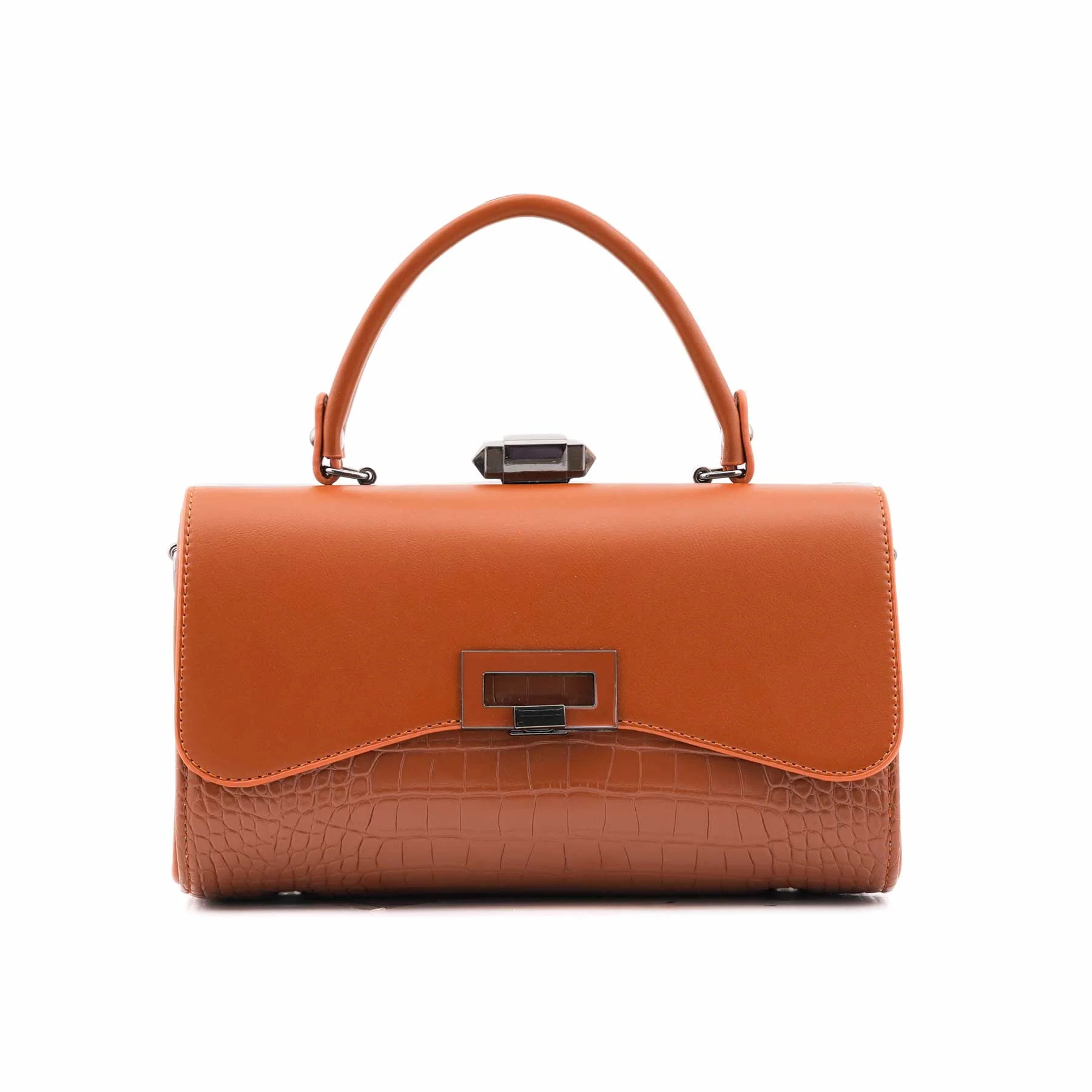 Brown Formal Hand Bag For Women P36465 - Image 2