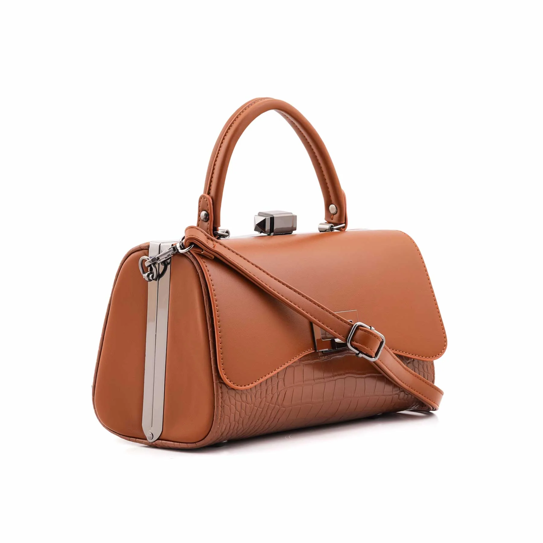 Brown Formal Hand Bag For Women P36465 - Image 3