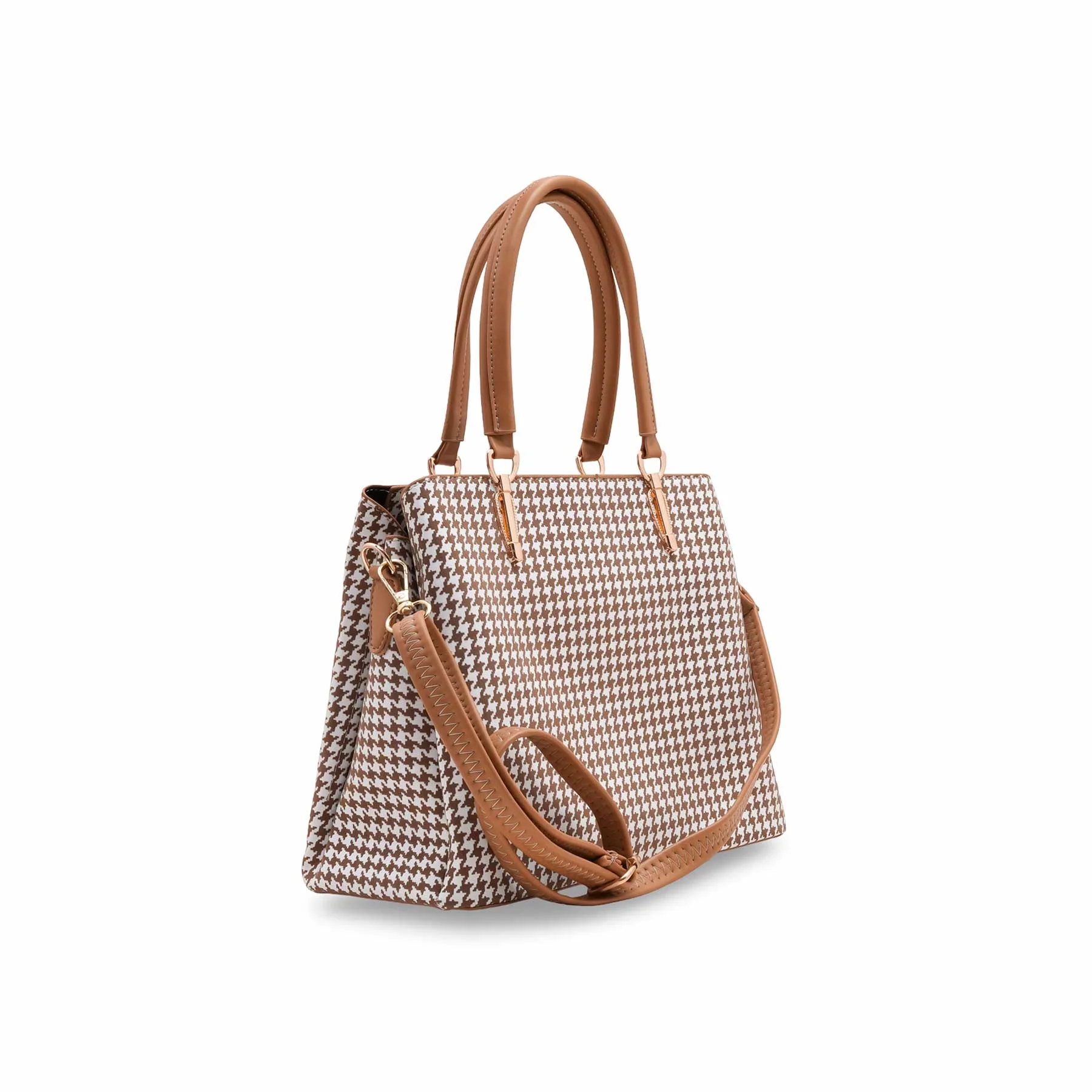 Brown Formal Hand Bag For Women P55843 - Image 3