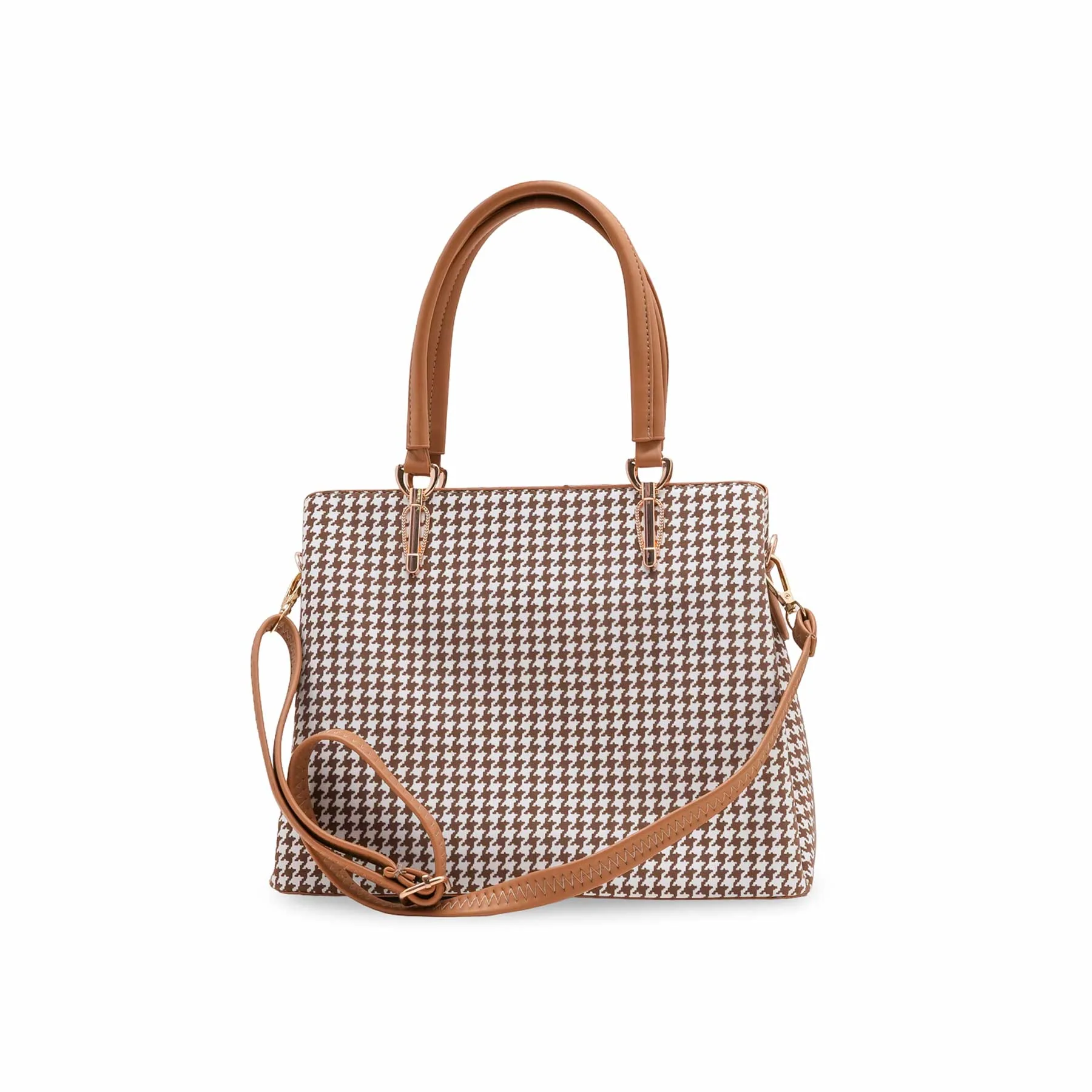 Brown Formal Hand Bag For Women P55843 - Image 4