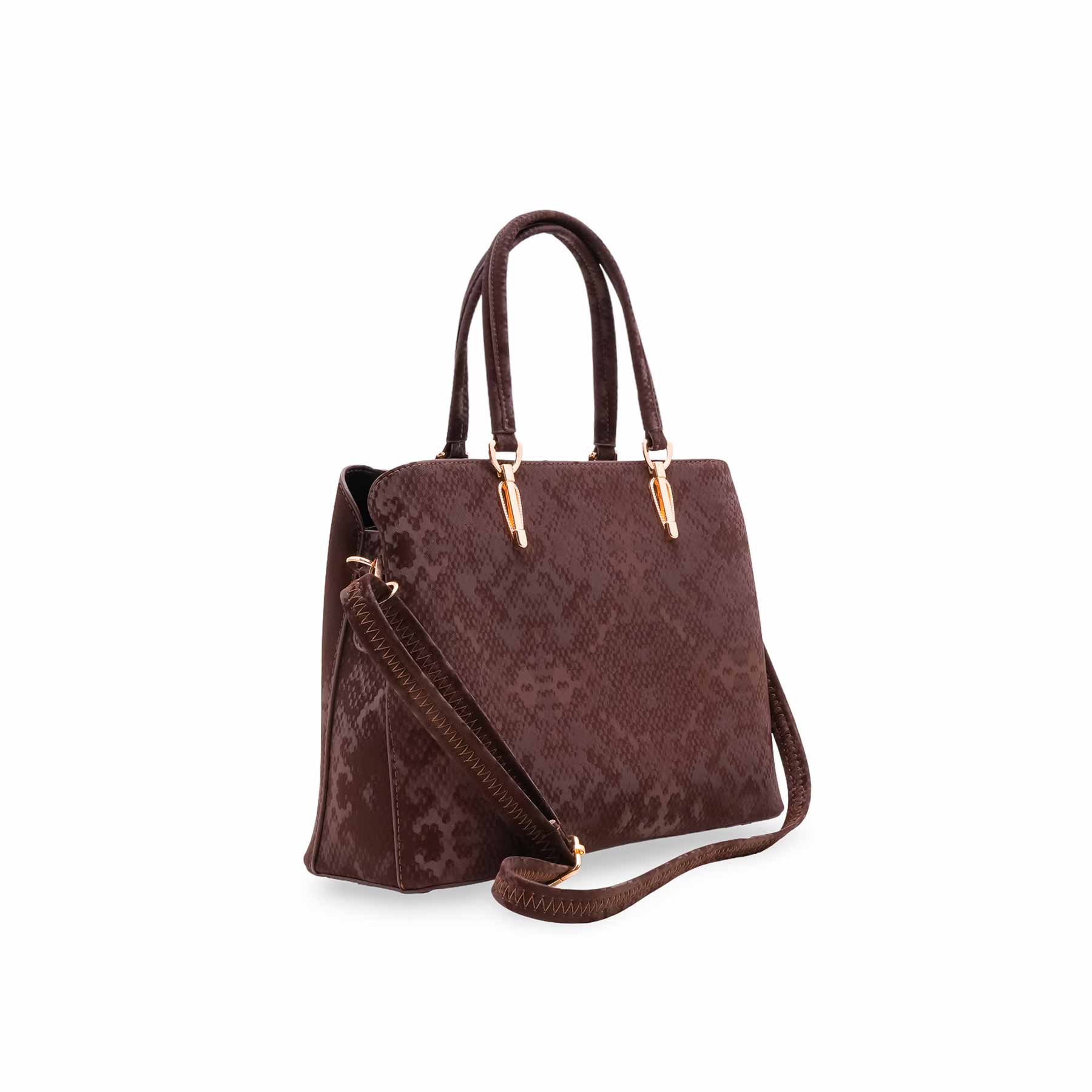 Brown Formal Hand Bag For Women P55844 - Image 3