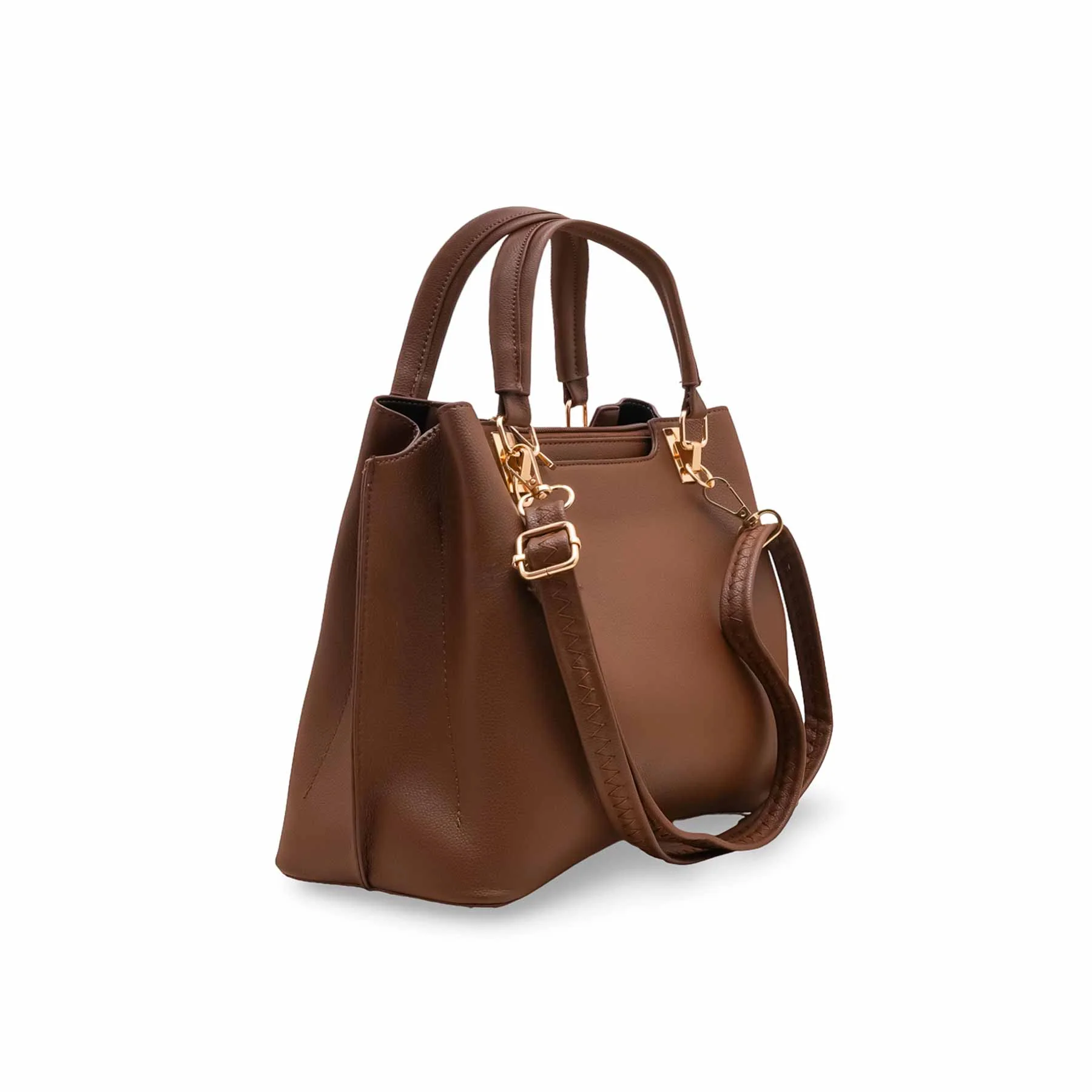 Brown Formal Hand Bag For Women P55847 - Image 3