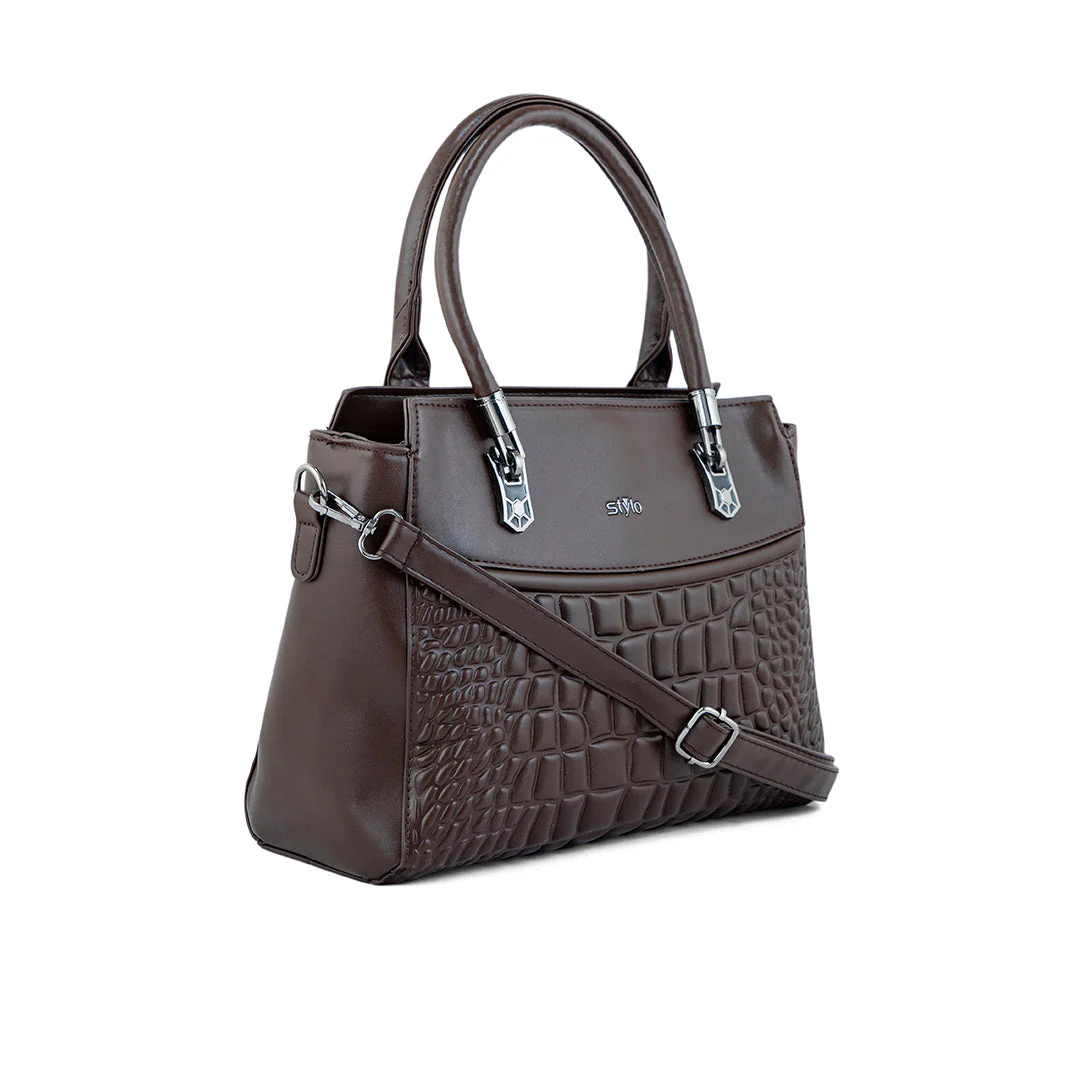 Brown Formal Hand Bag P36248 - Image 2