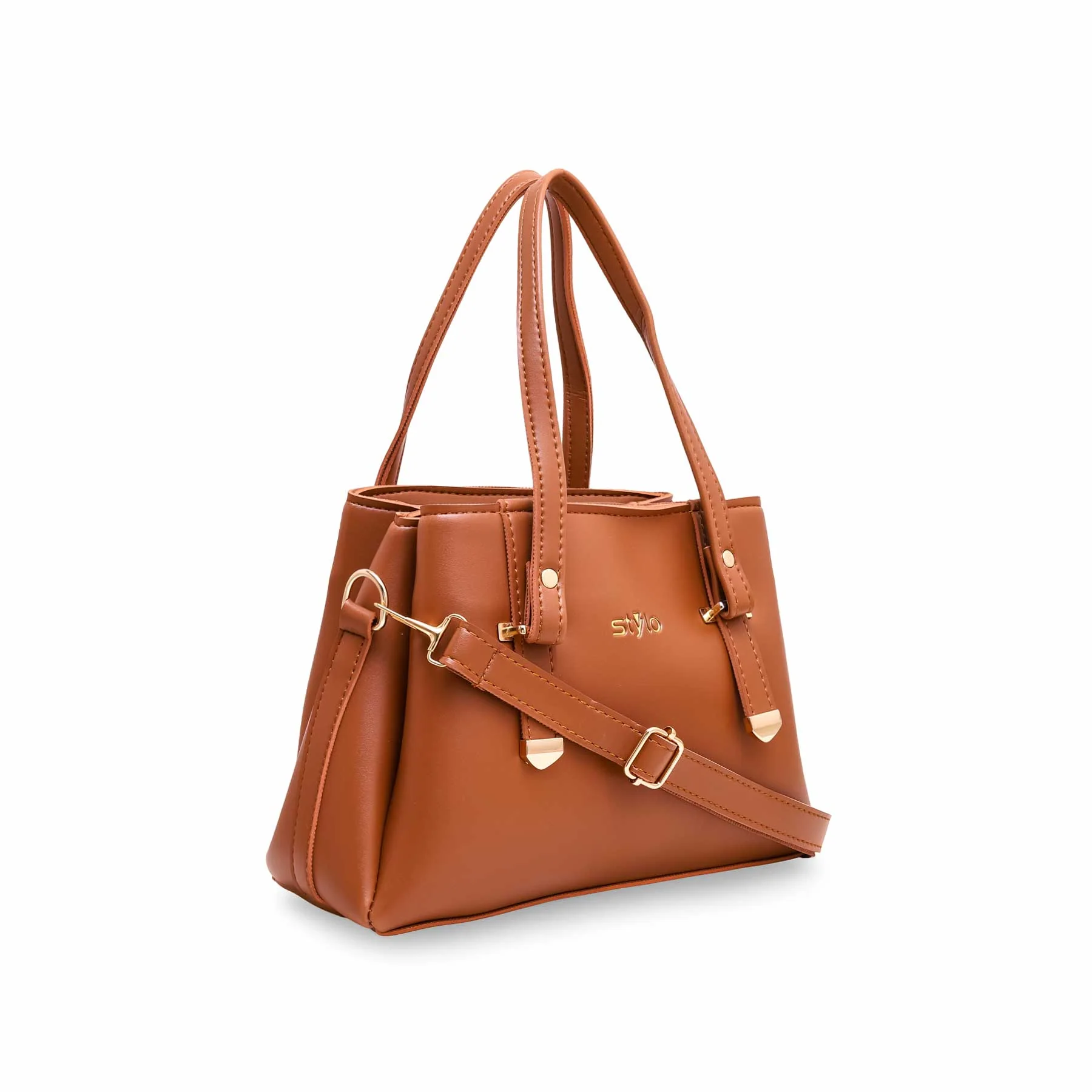 Brown Formal Hand Bag P55380 - Image 2
