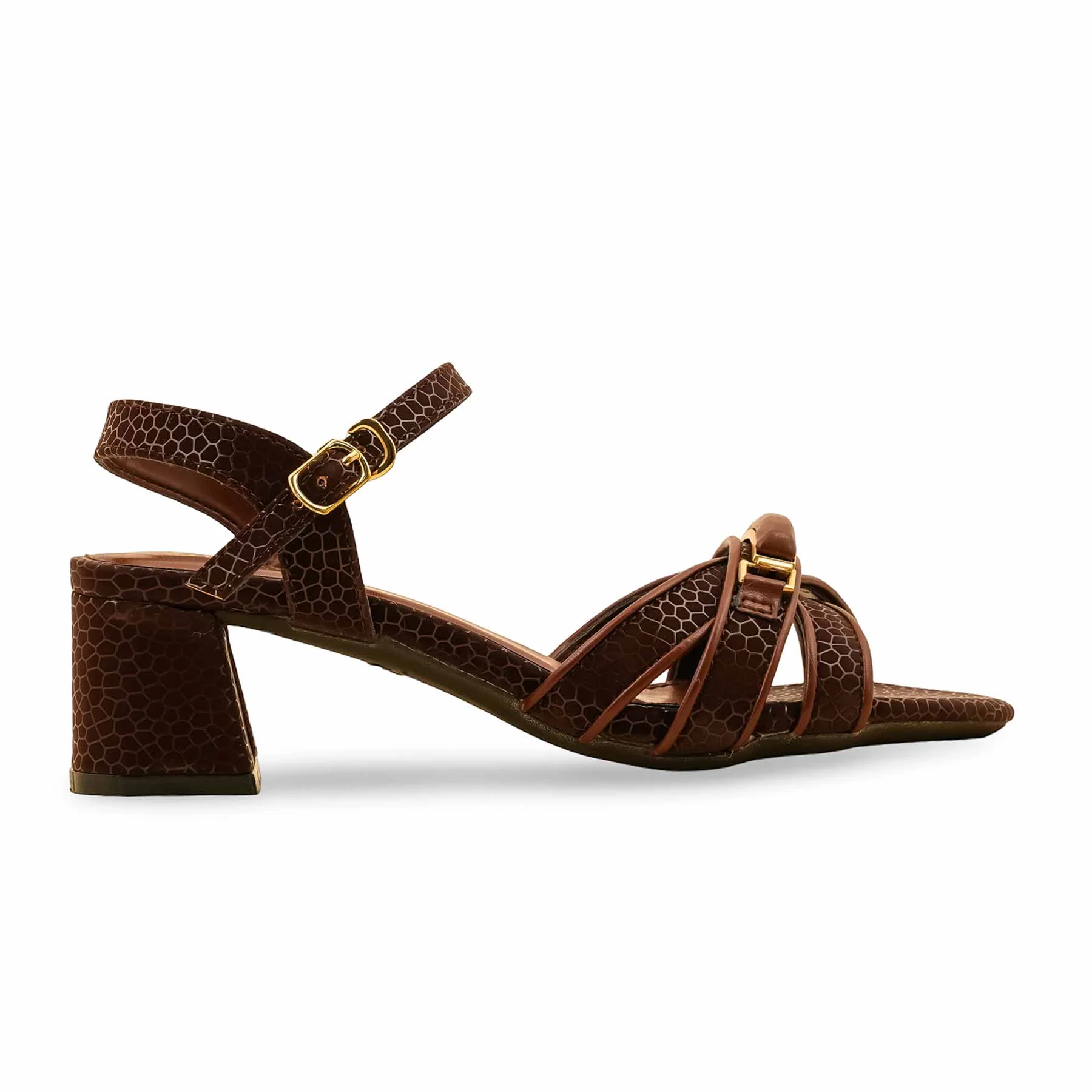 Brown Formal Sandal For Ladies FR5440 - Image 2