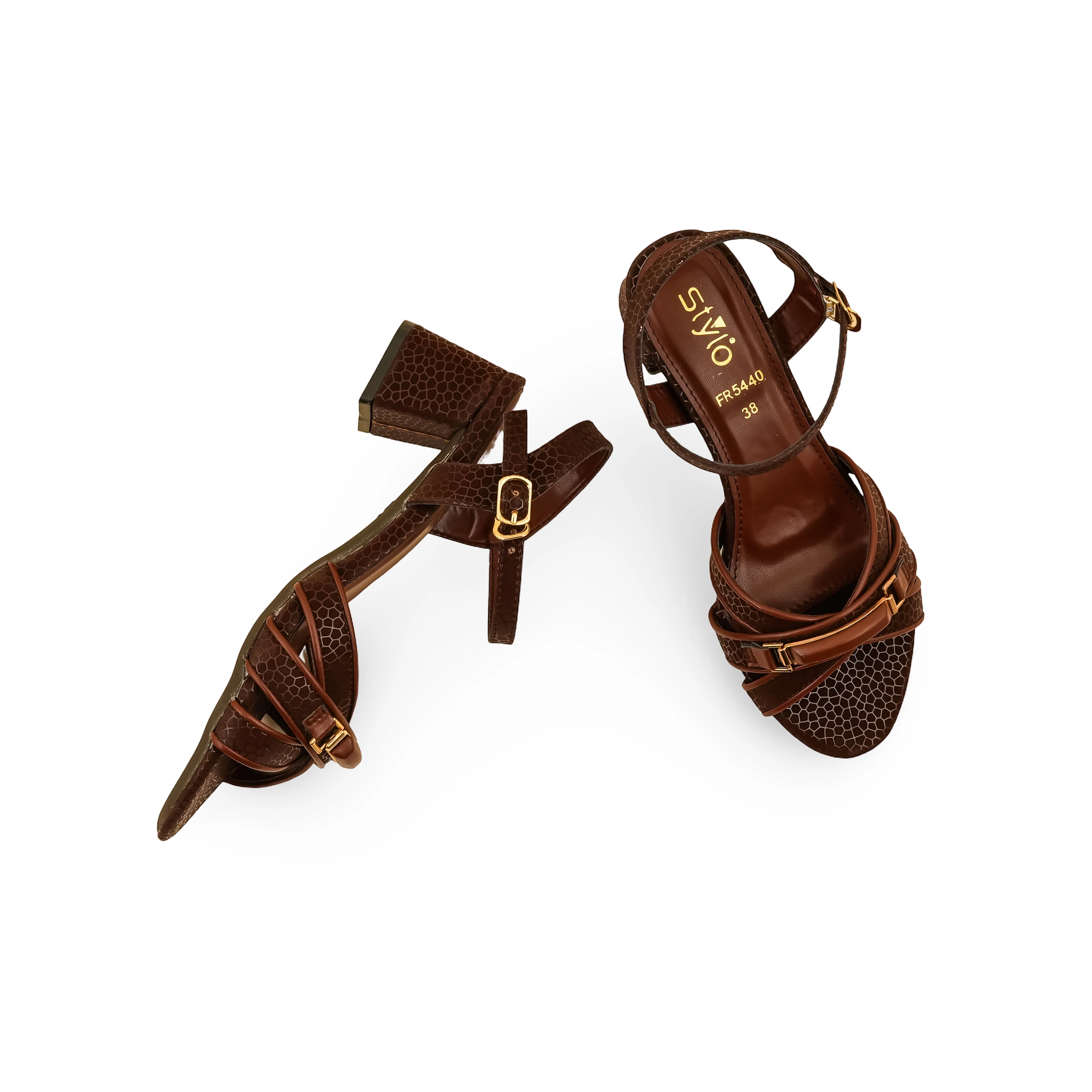 Brown Formal Sandal For Ladies FR5440 - Image 5