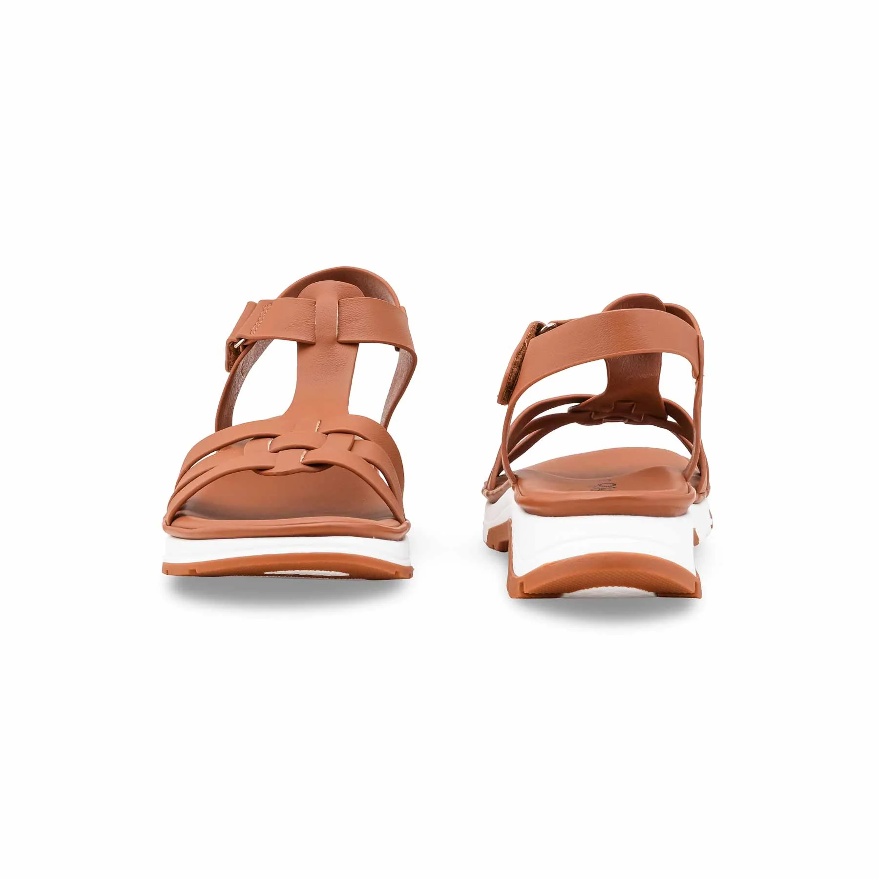 Brown Formal Sandal For Ladies PU0709 - Image 4