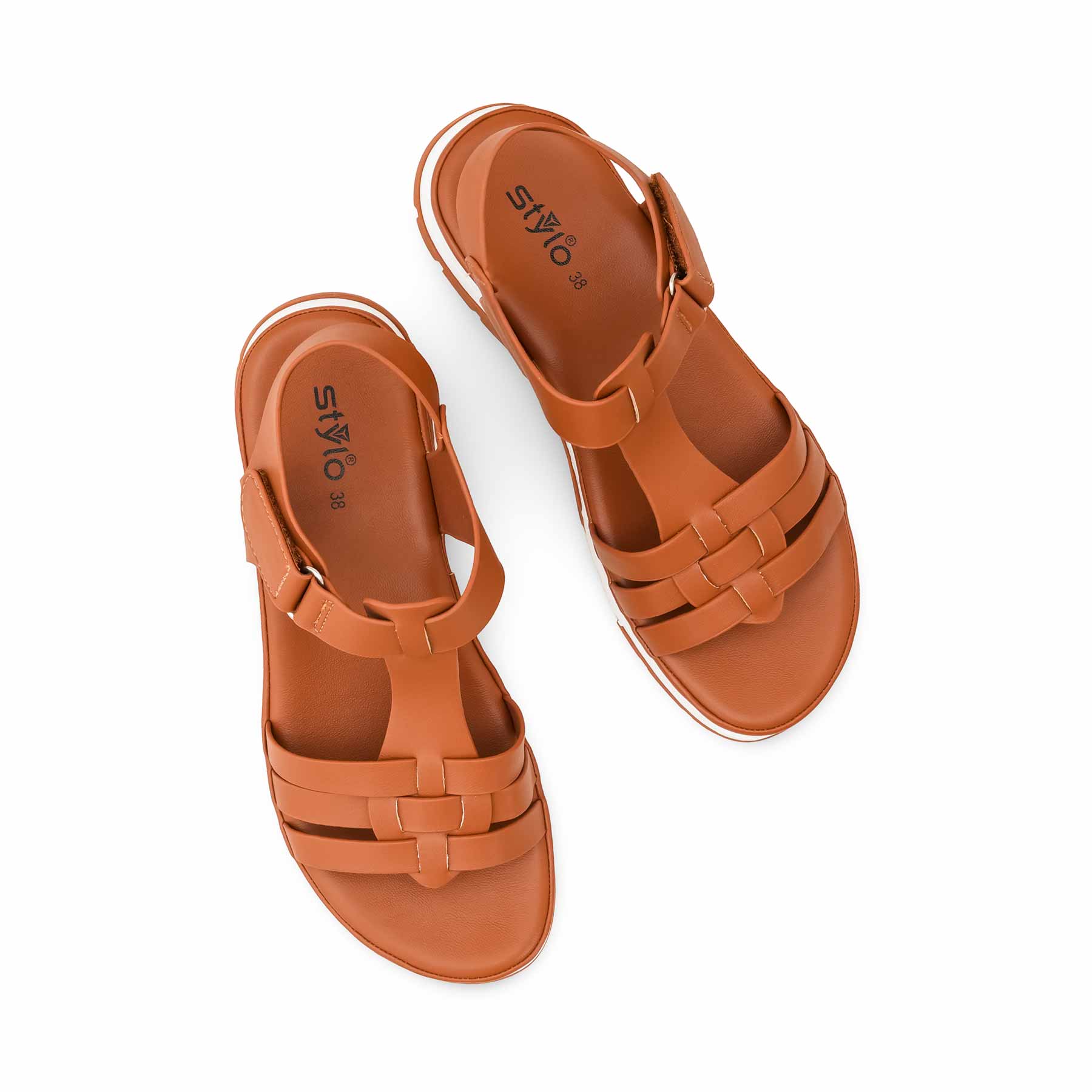 Brown Formal Sandal For Ladies PU0709 - Image 5