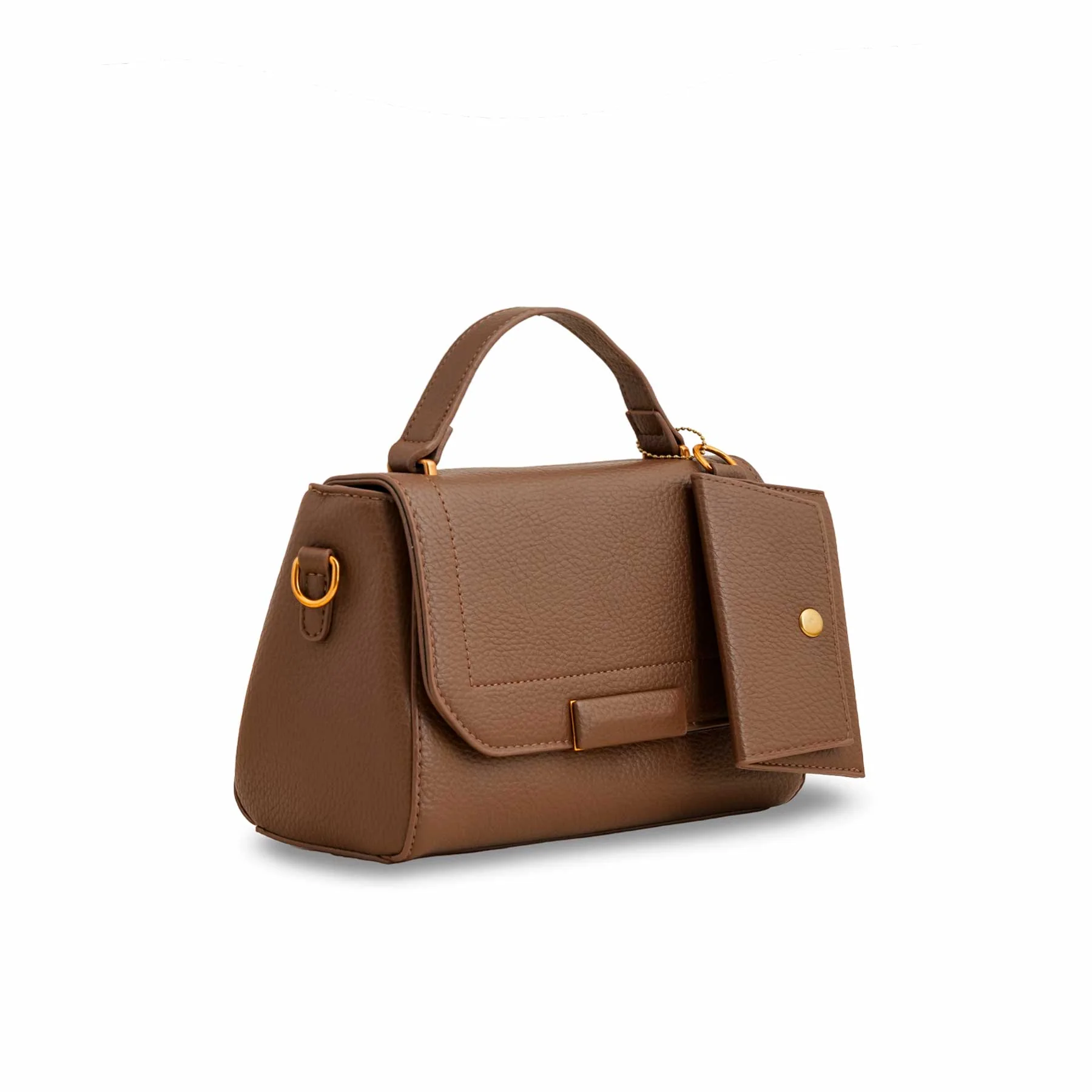 Brown Formal Shoulder Bag For Ladies P36140 - Image 3