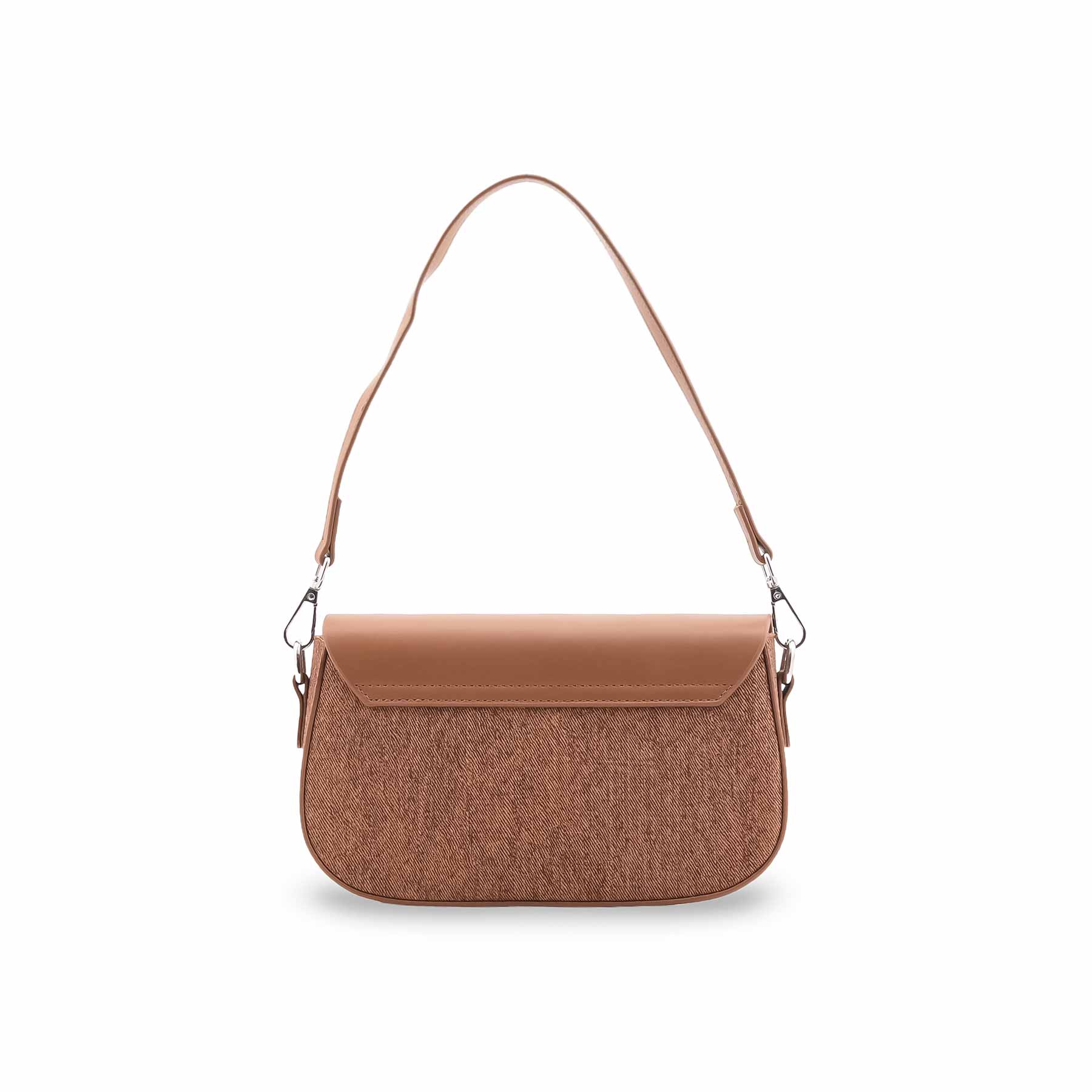 Brown Formal Shoulder Bag For Ladies P36457 - Image 4