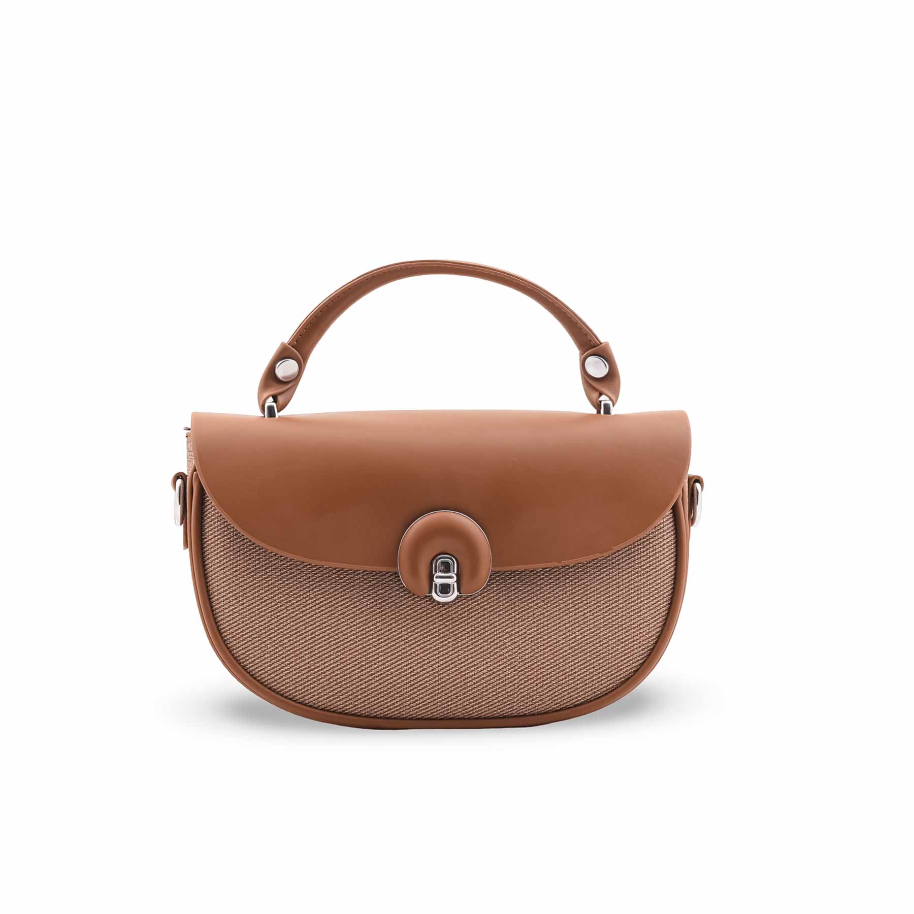 Brown Formal Shoulder Bag For Ladies P36458 - Image 2