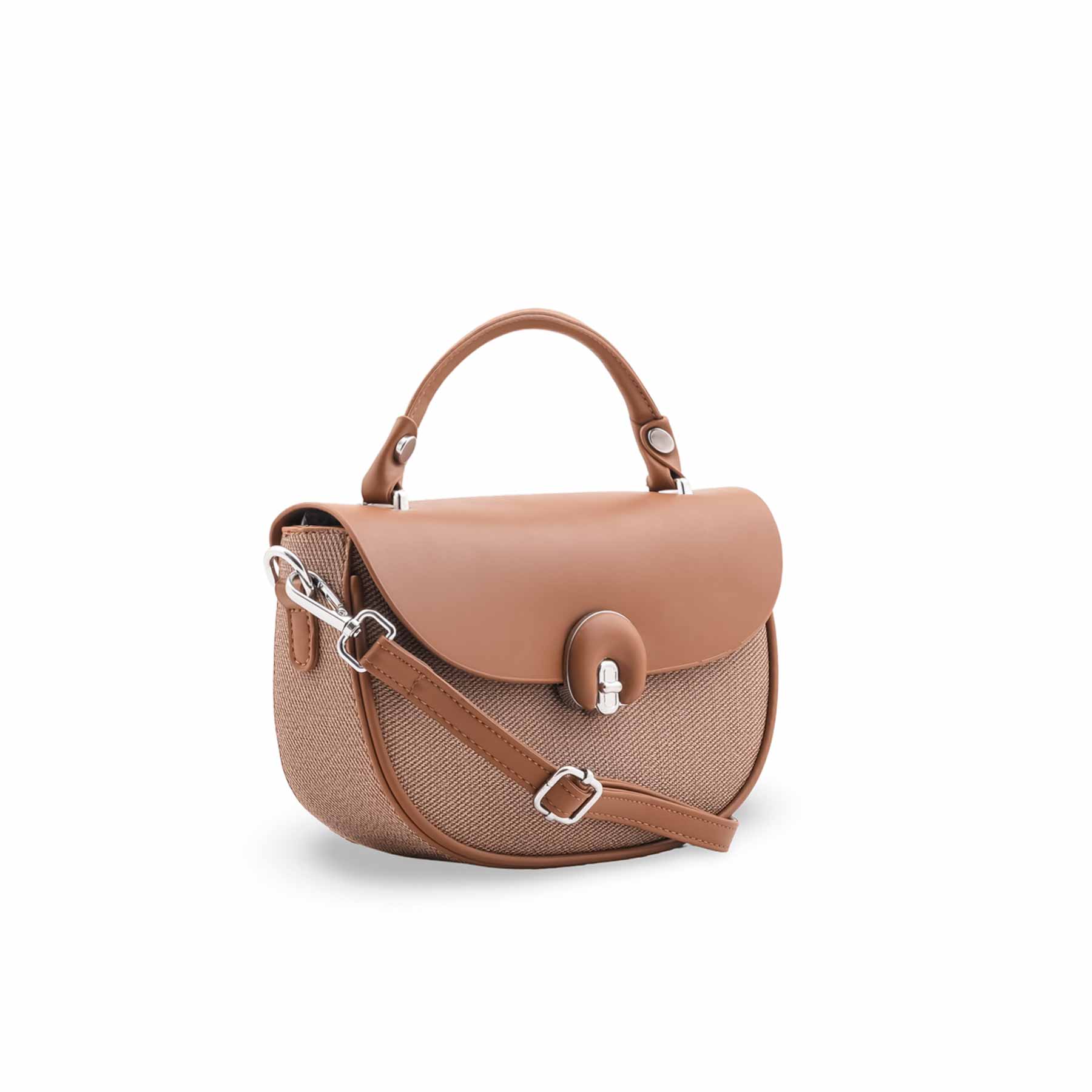 Brown Formal Shoulder Bag For Ladies P36458 - Image 3