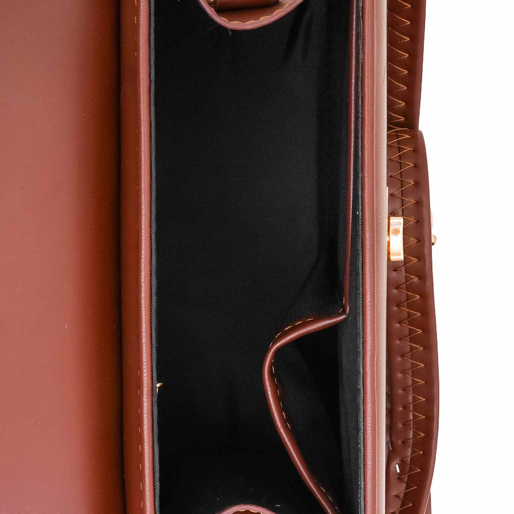 Brown Formal Shoulder Bag For Ladies P55857 - Image 5
