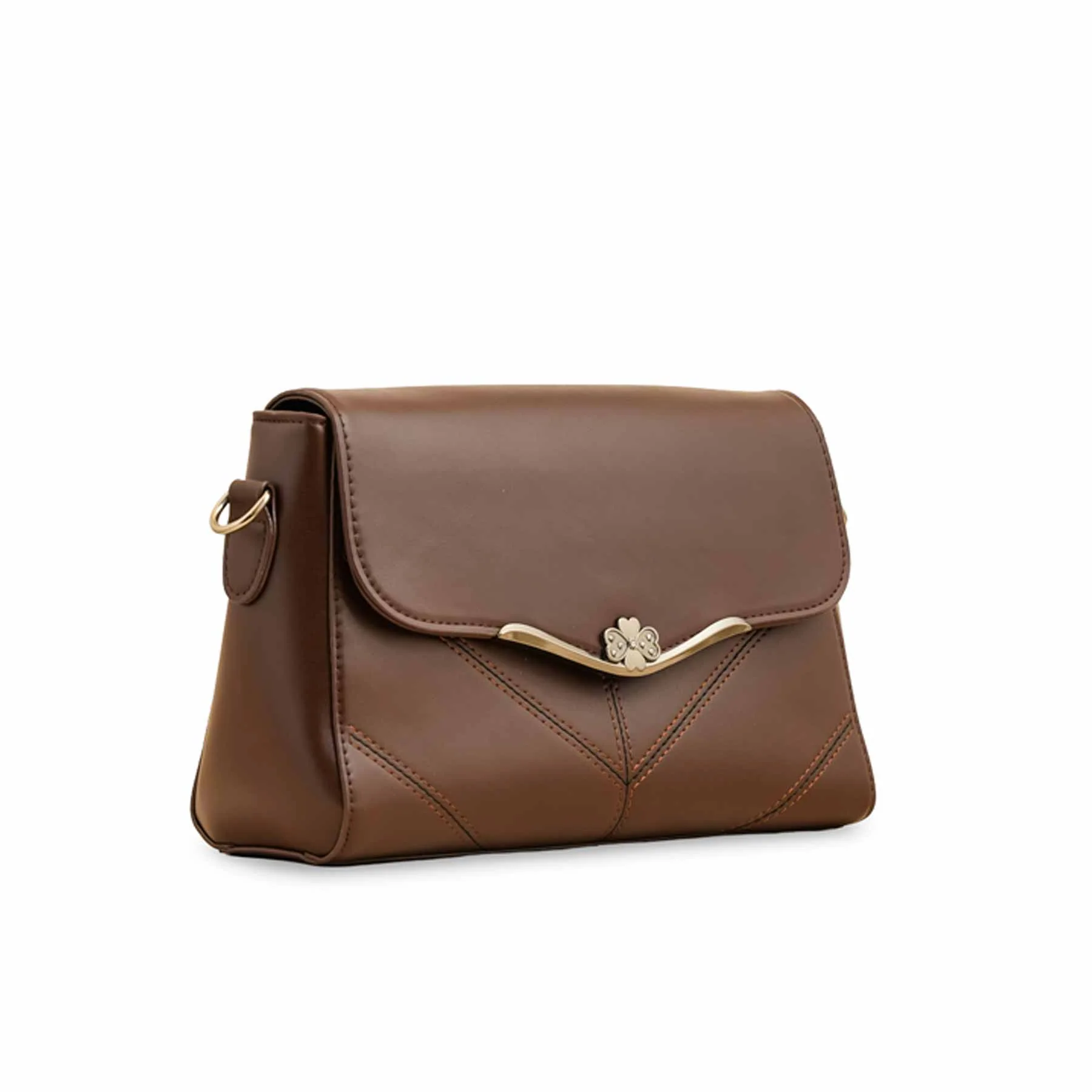 Brown Formal Shoulder Bag For Women P36252 - Image 2