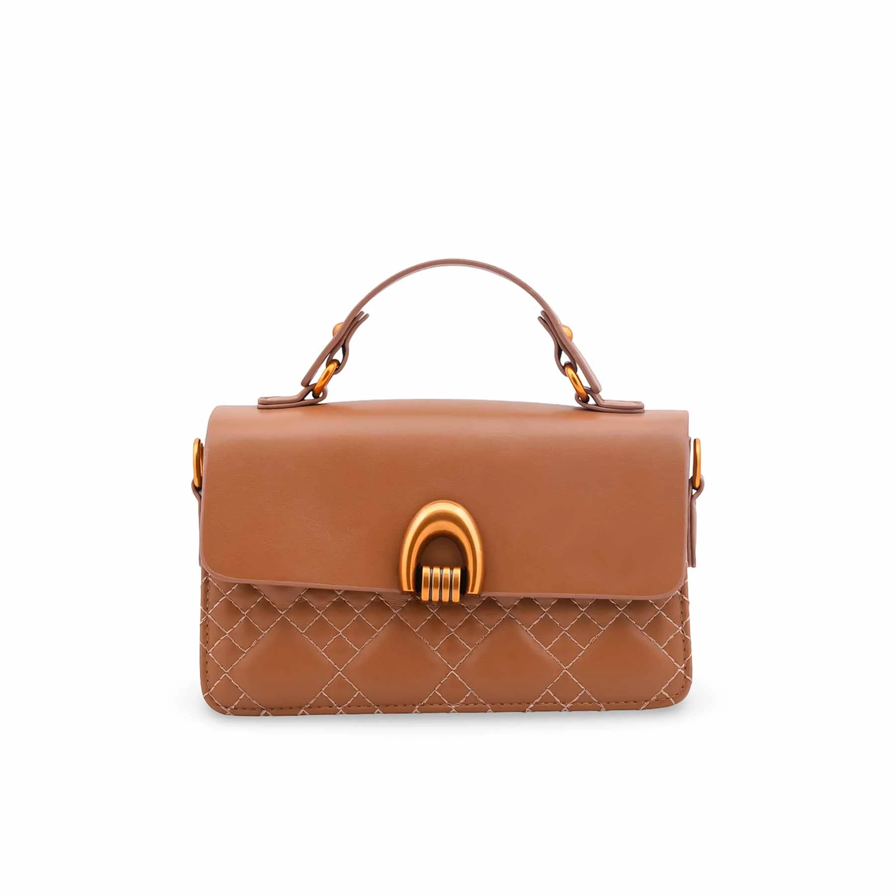 Brown Formal Shoulder Bag For Women P36548 - Image 2