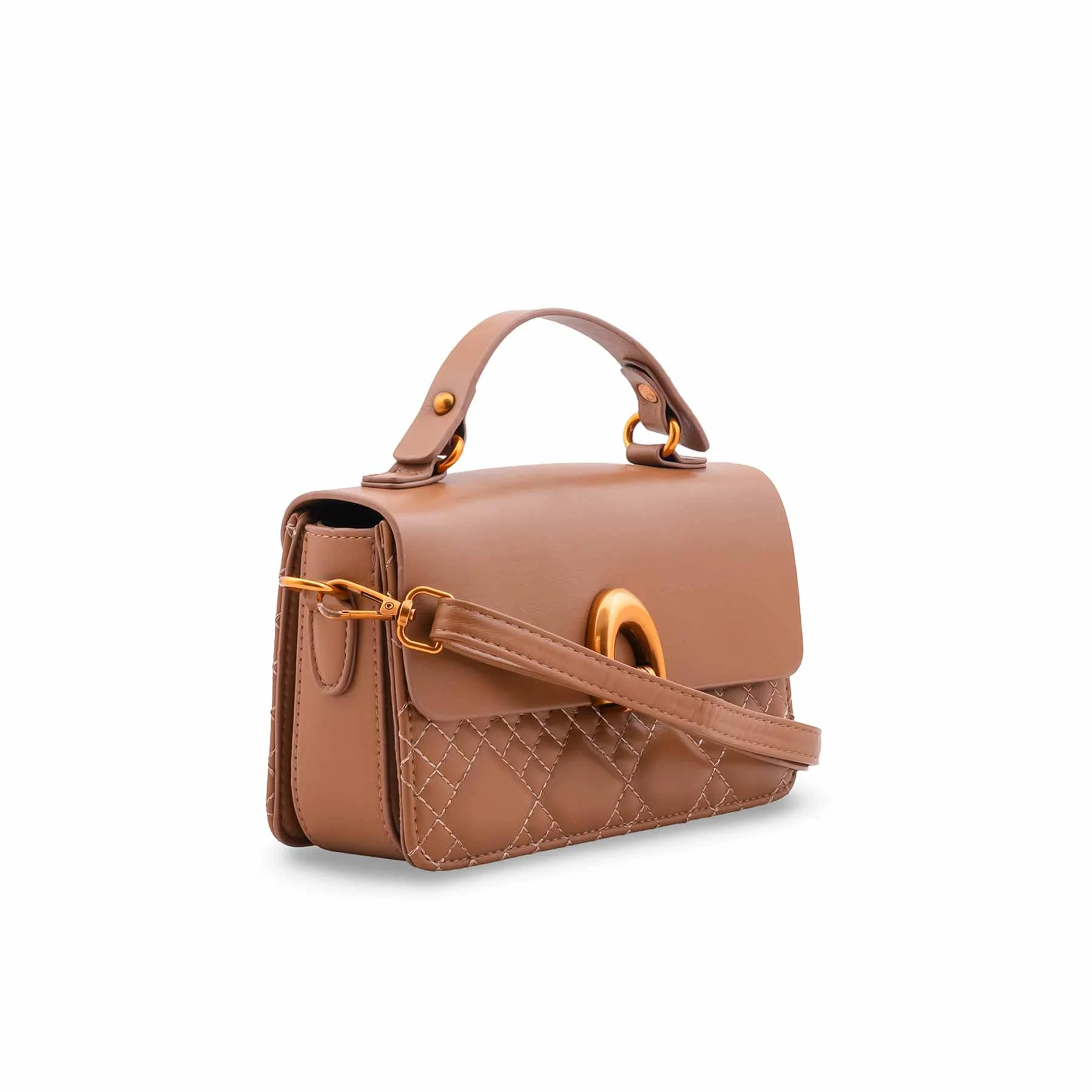 Brown Formal Shoulder Bag For Women P36548 - Image 3
