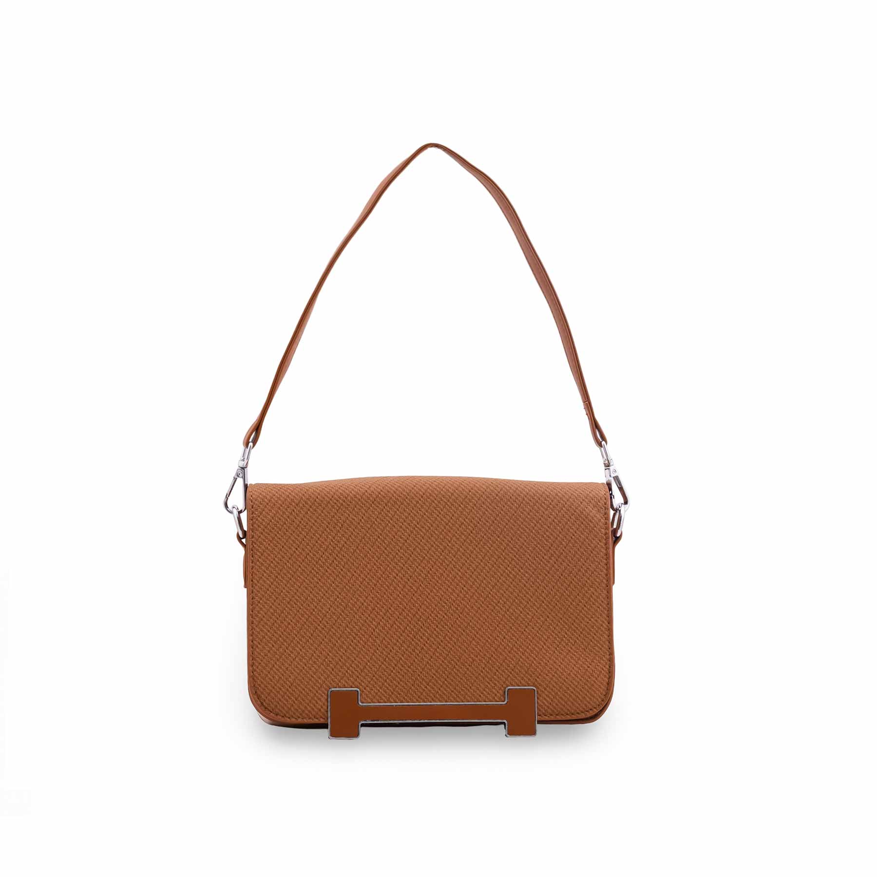 Brown Formal Shoulder Bag For Women P36552 - Image 2