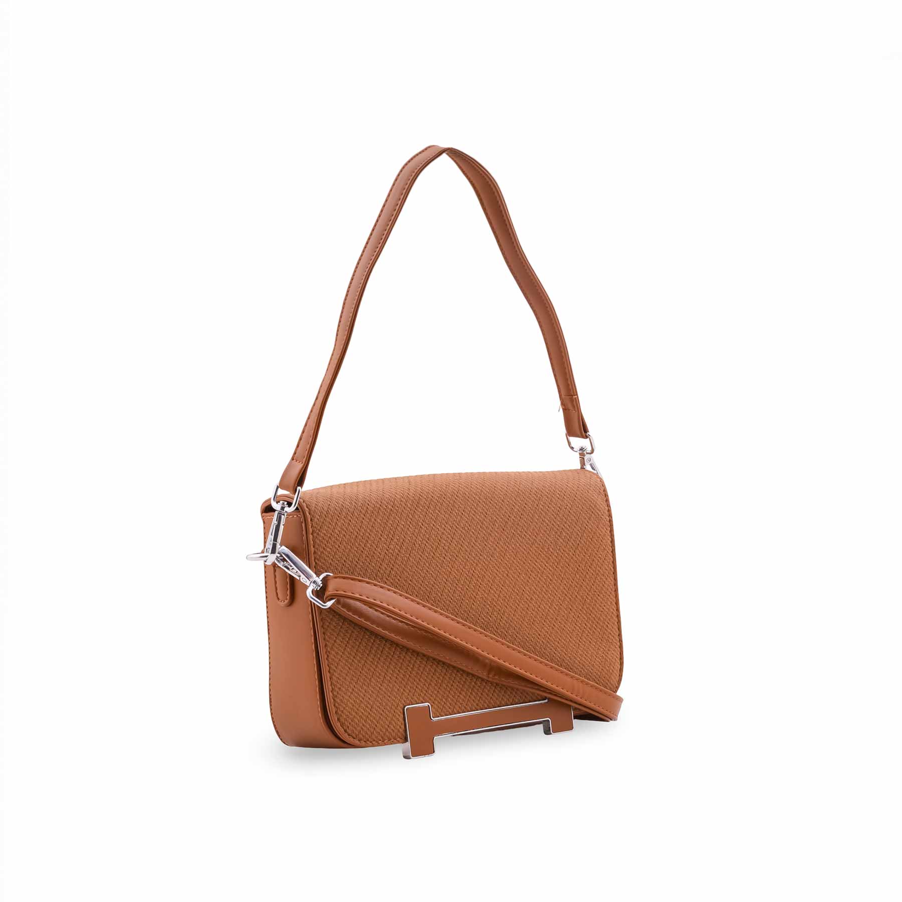 Brown Formal Shoulder Bag For Women P36552 - Image 3