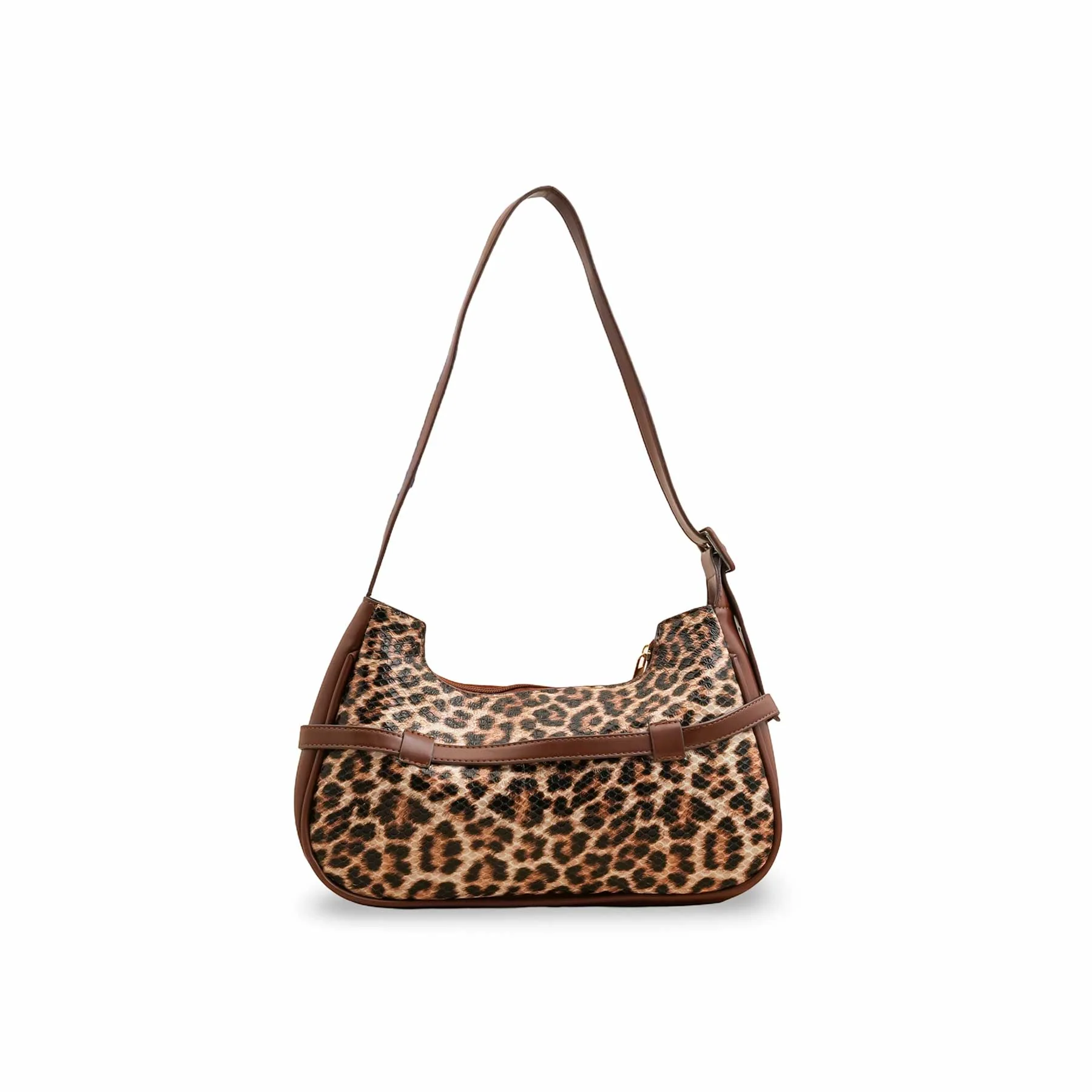 Brown Formal Shoulder Bag For Women P55861 - Image 2