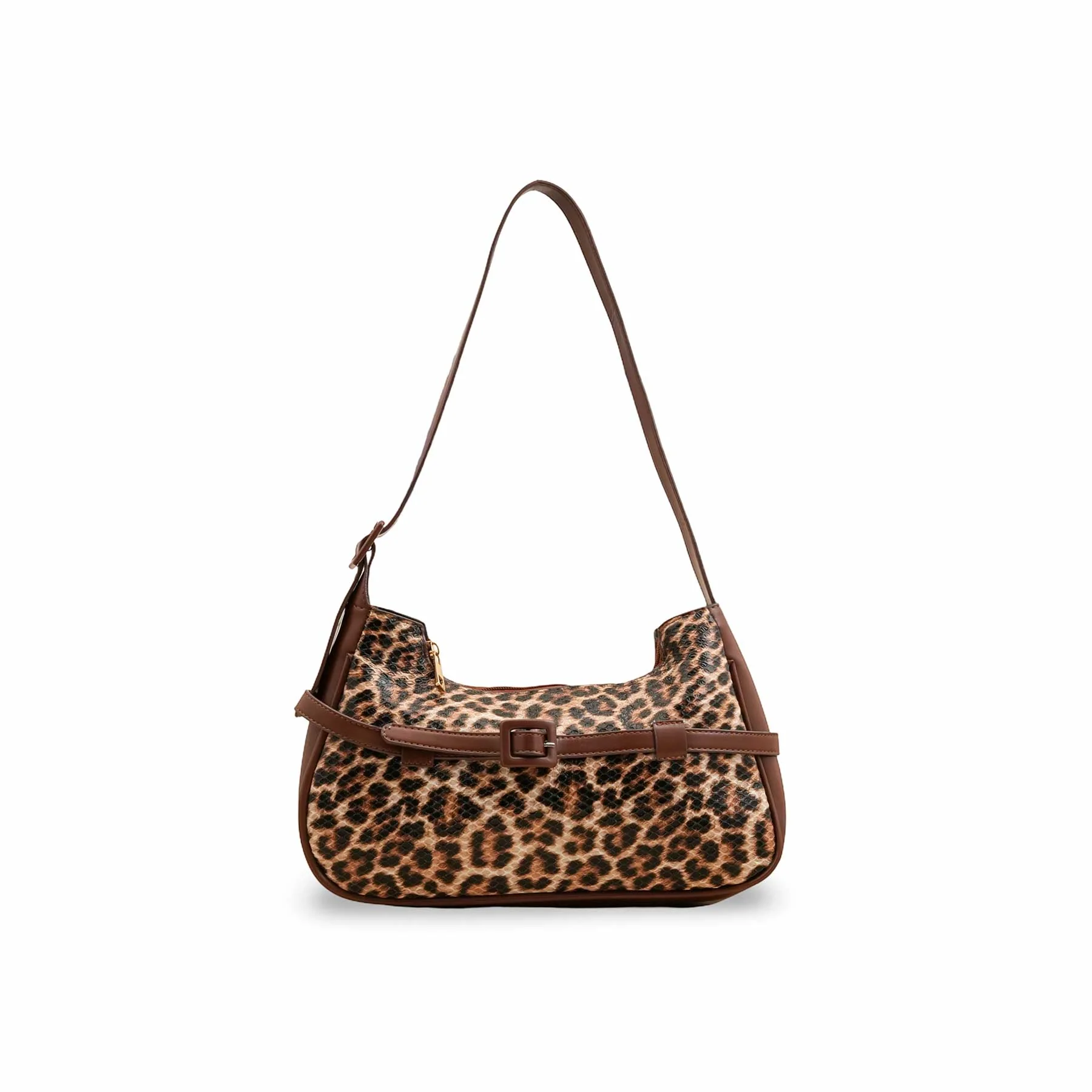 Brown Formal Shoulder Bag For Women P55861 - Image 4