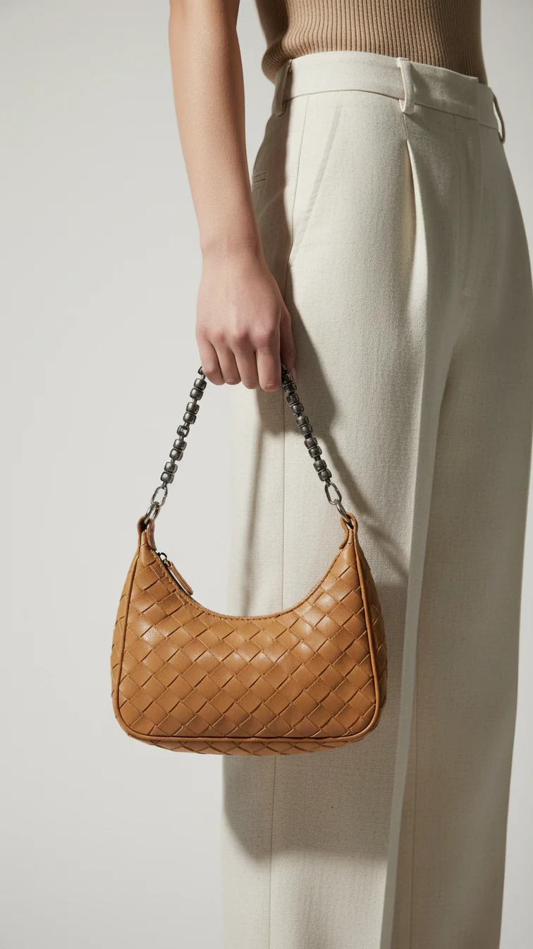 Brown Formal Shoulder Bag P24142