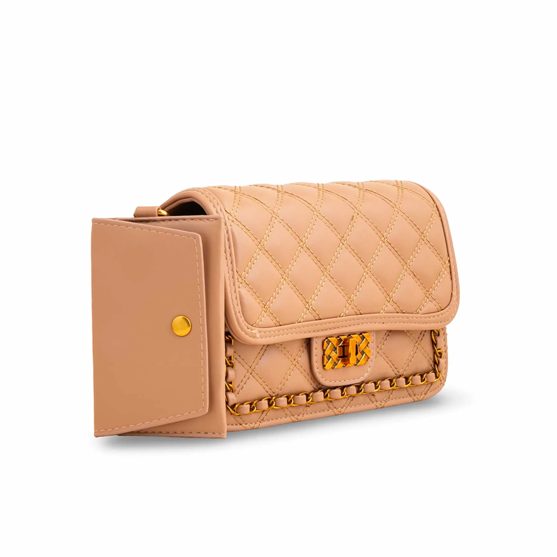 Brown Formal Shoulder Bag P36137 - Image 3