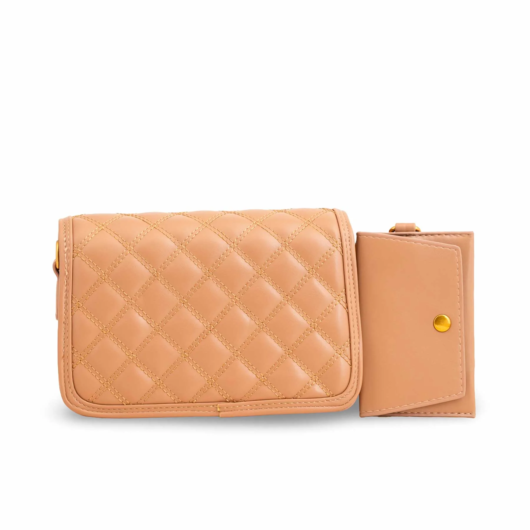 Brown Formal Shoulder Bag P36137 - Image 4