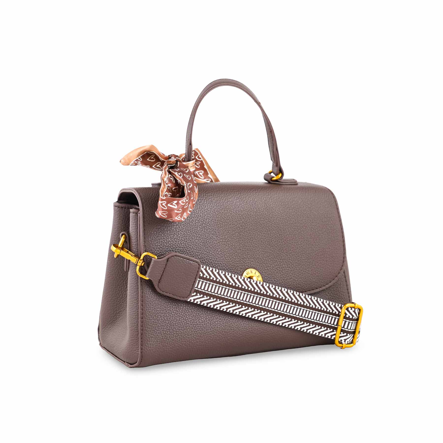 Brown Formal Shoulder Bag P36299 - Image 3