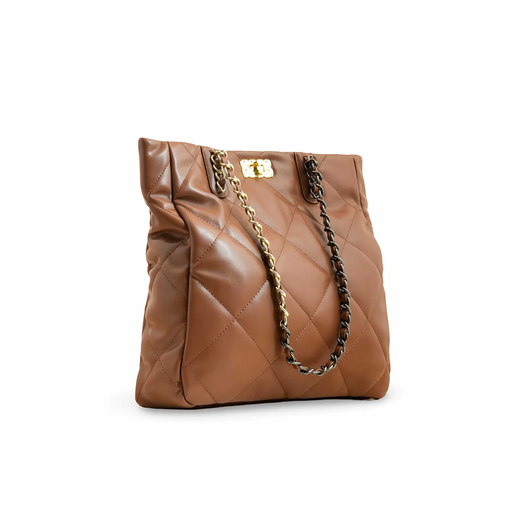 Brown Formal Shoulder Bag P36322 - Image 3