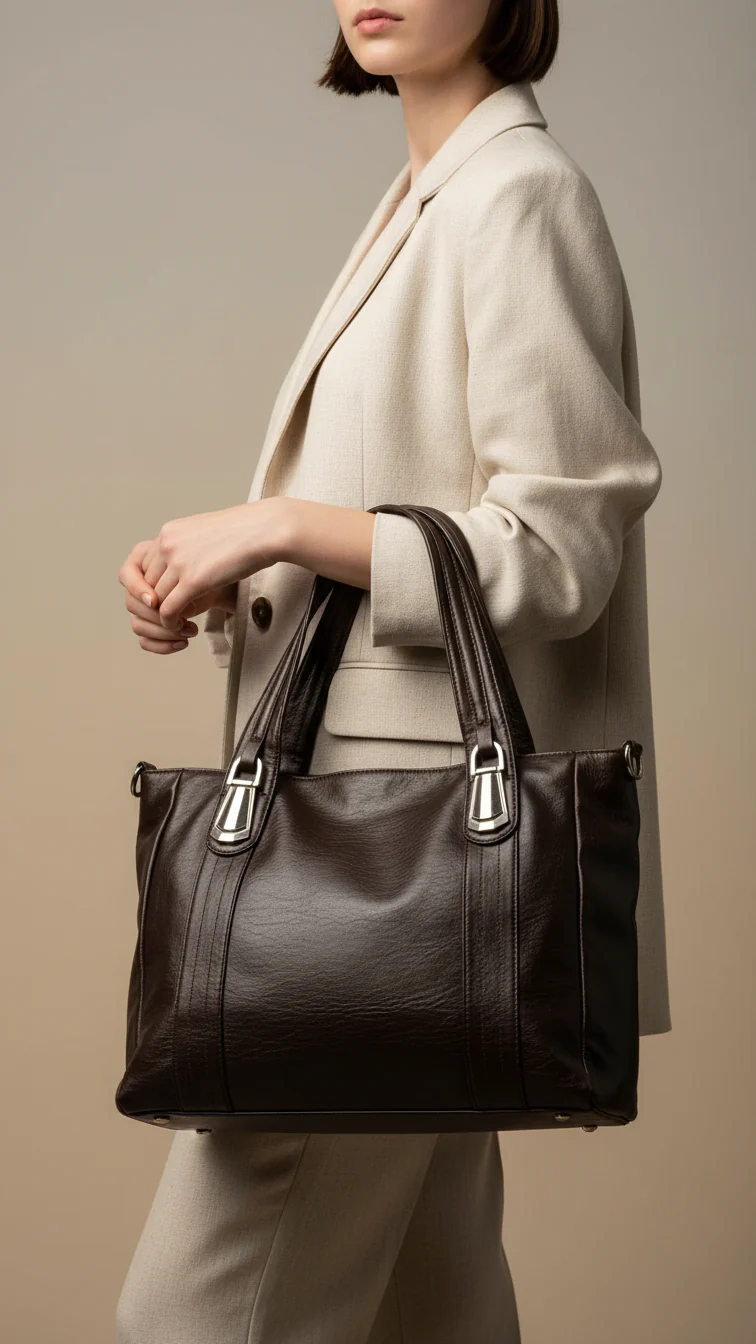 Brown Formal Shoulder Bag P36345