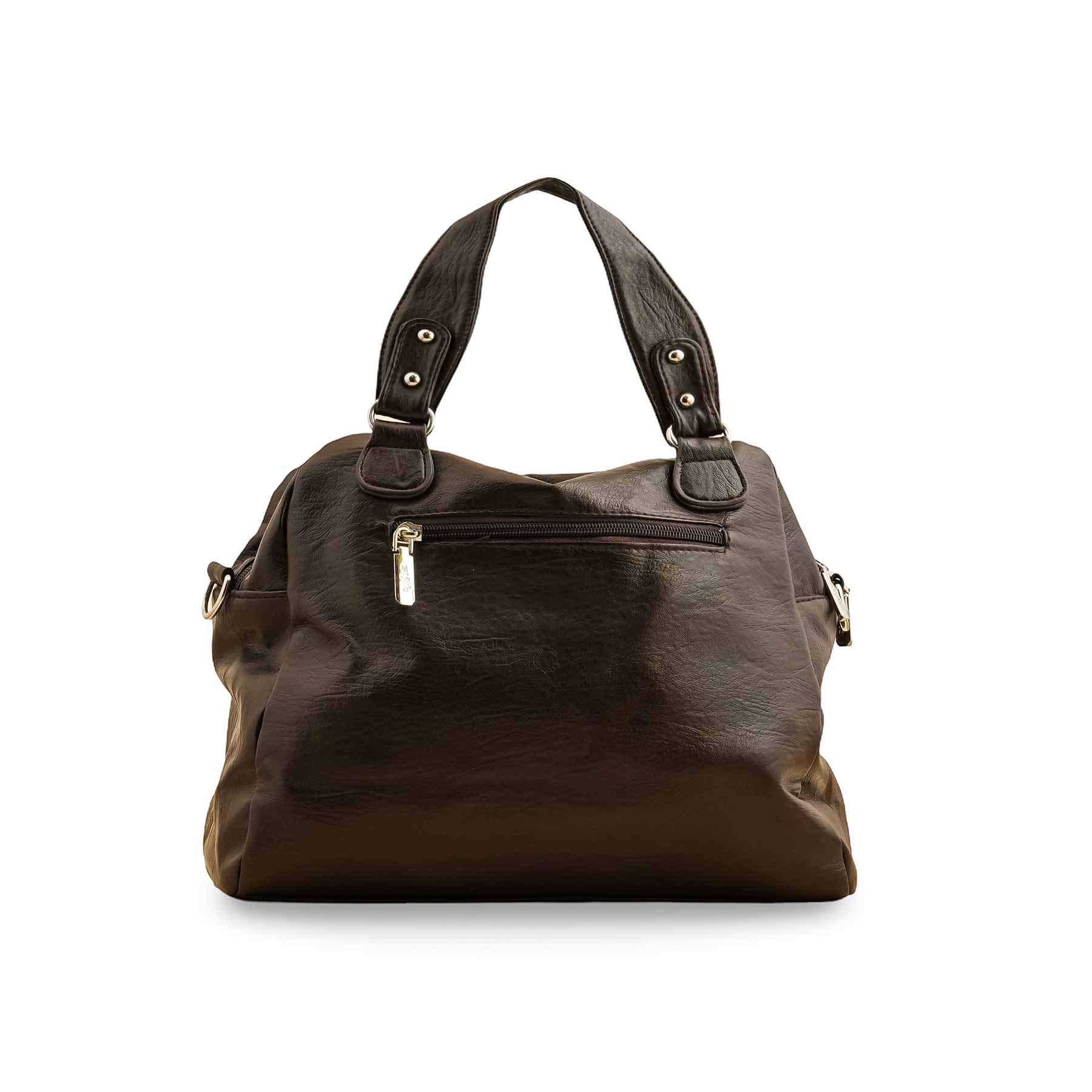 Brown Formal Shoulder Bag P36351 - Image 3