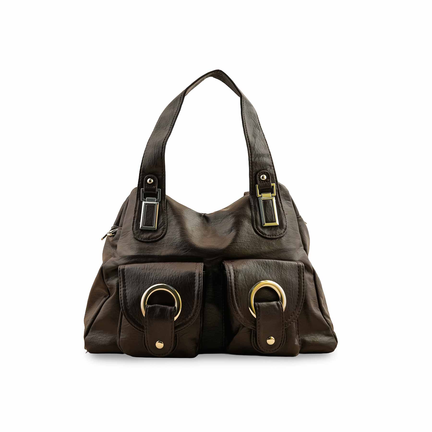 Brown Formal Shoulder Bag P36353 - Image 2