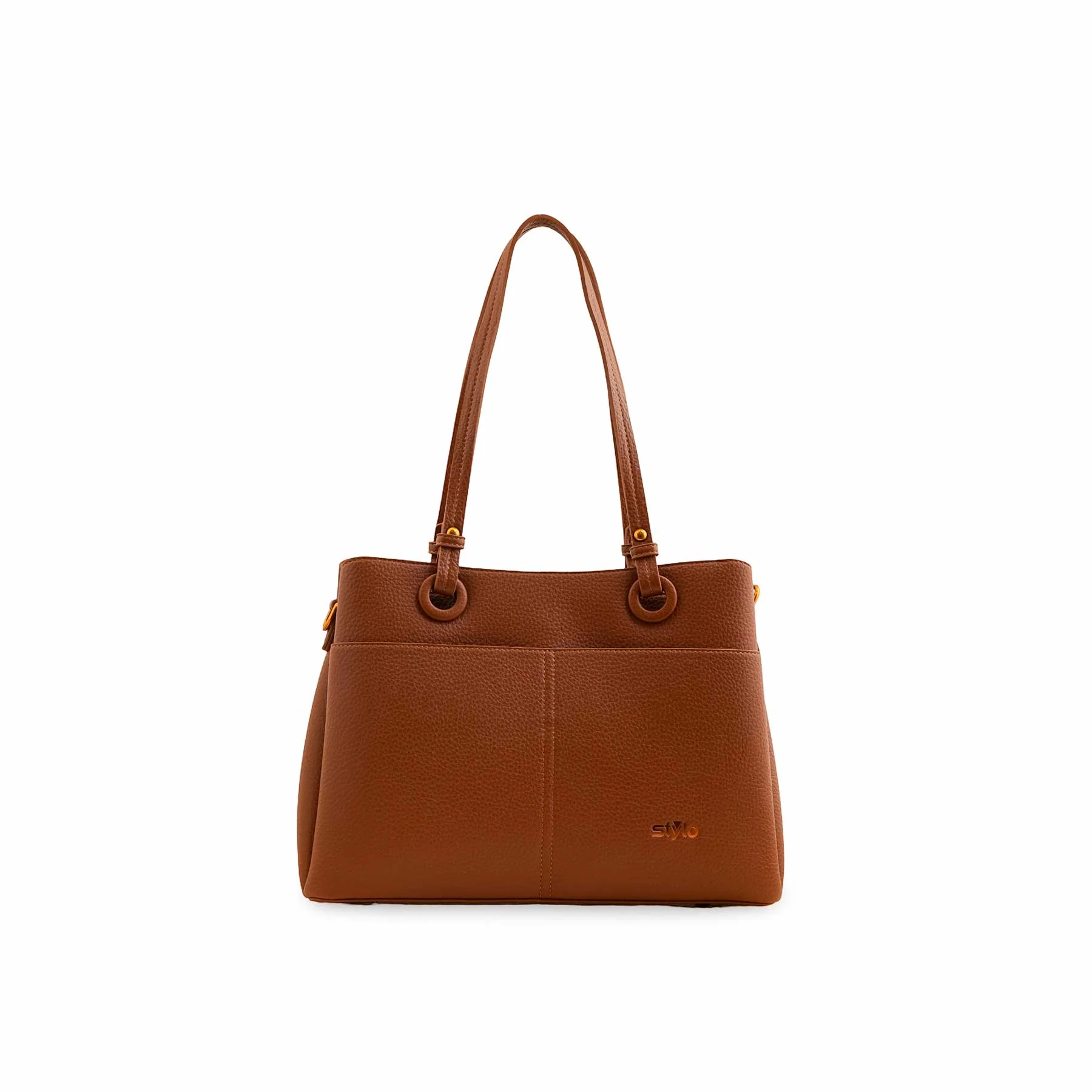 Brown Formal Shoulder Bag P36390 - Image 2