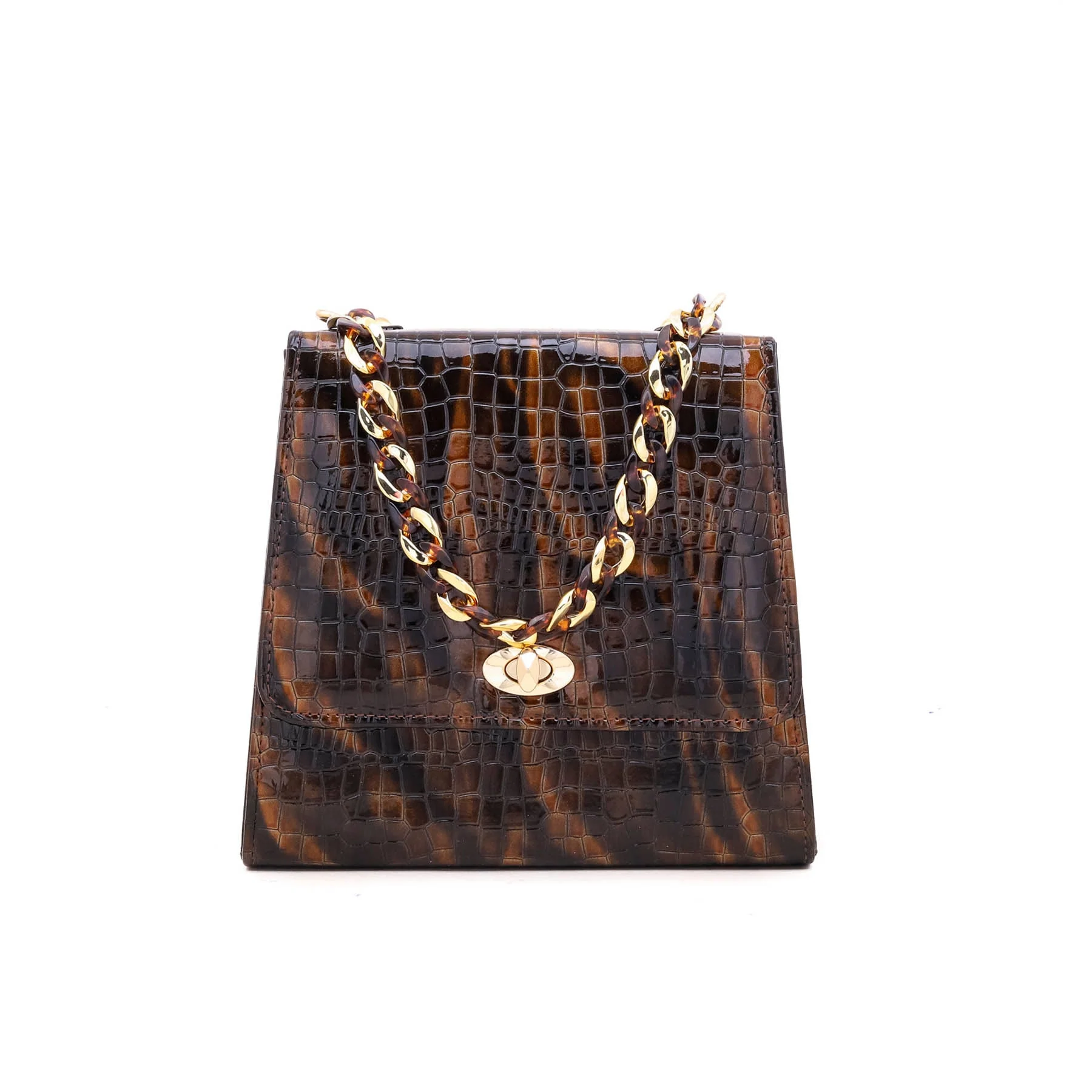 Brown Formal Shoulder Bag P54305 - Image 2