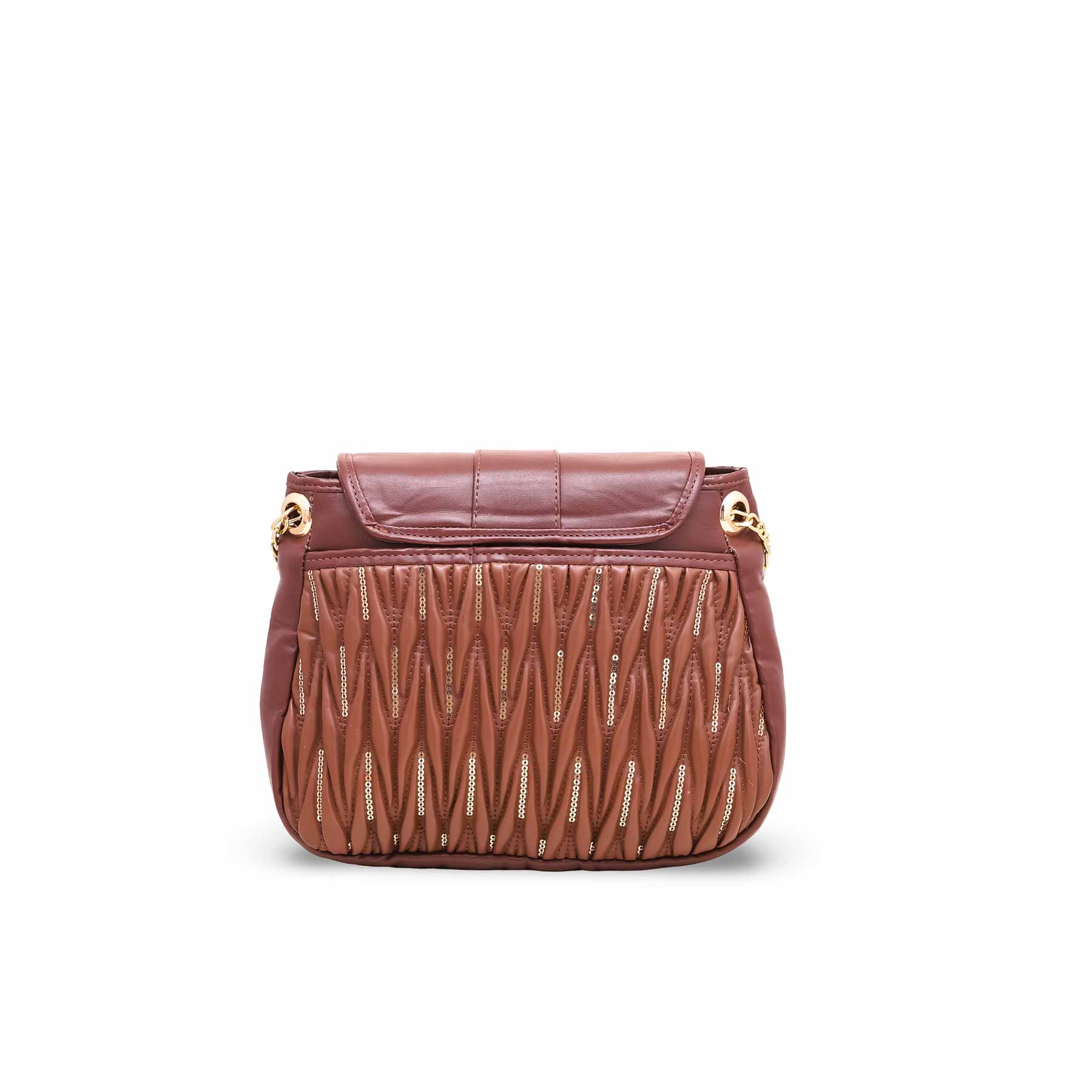 Brown Formal Shoulder Bag P55601 - Image 3