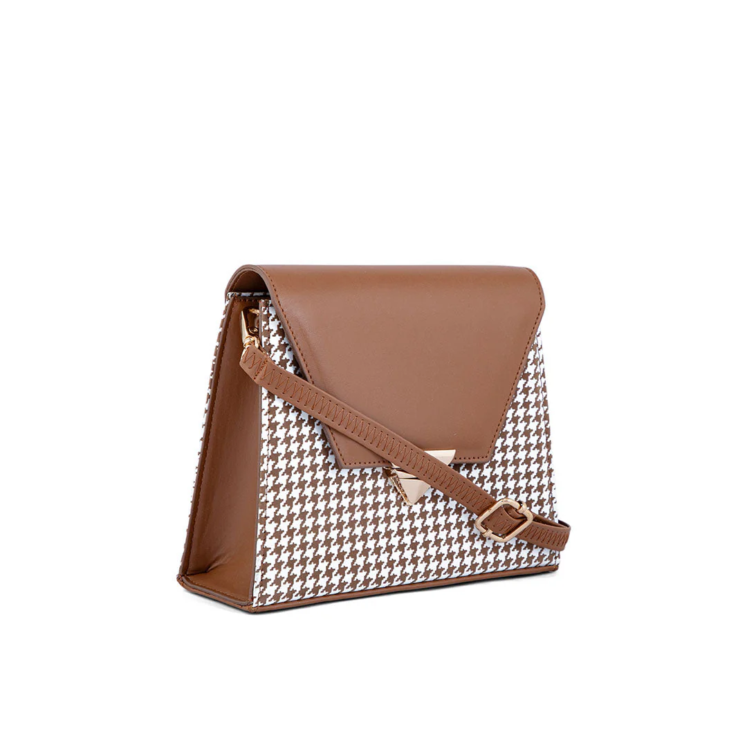 Brown Formal Shoulder Bag P55648 - Image 2