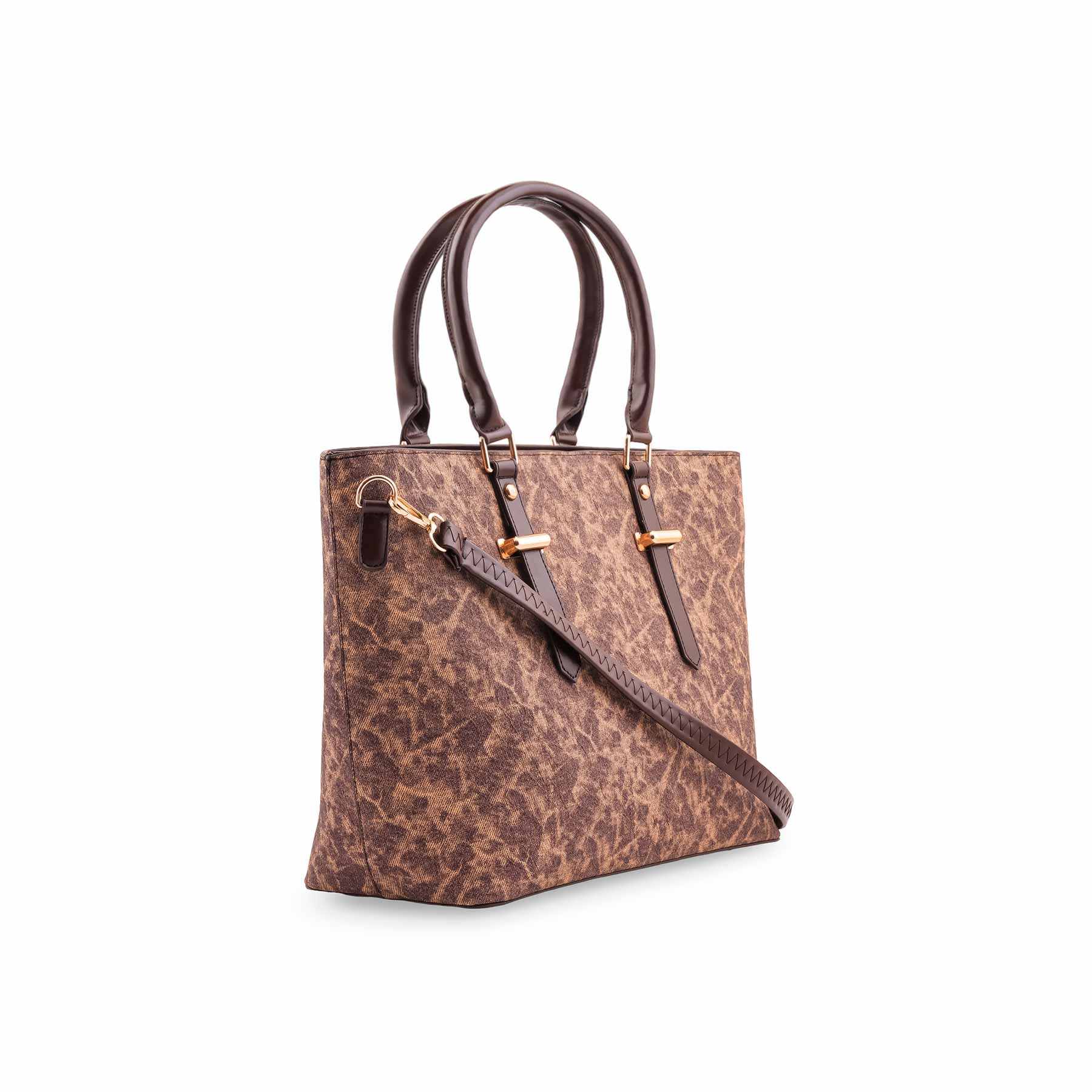 Brown Formal Shoulder Bag P55871 - Image 3