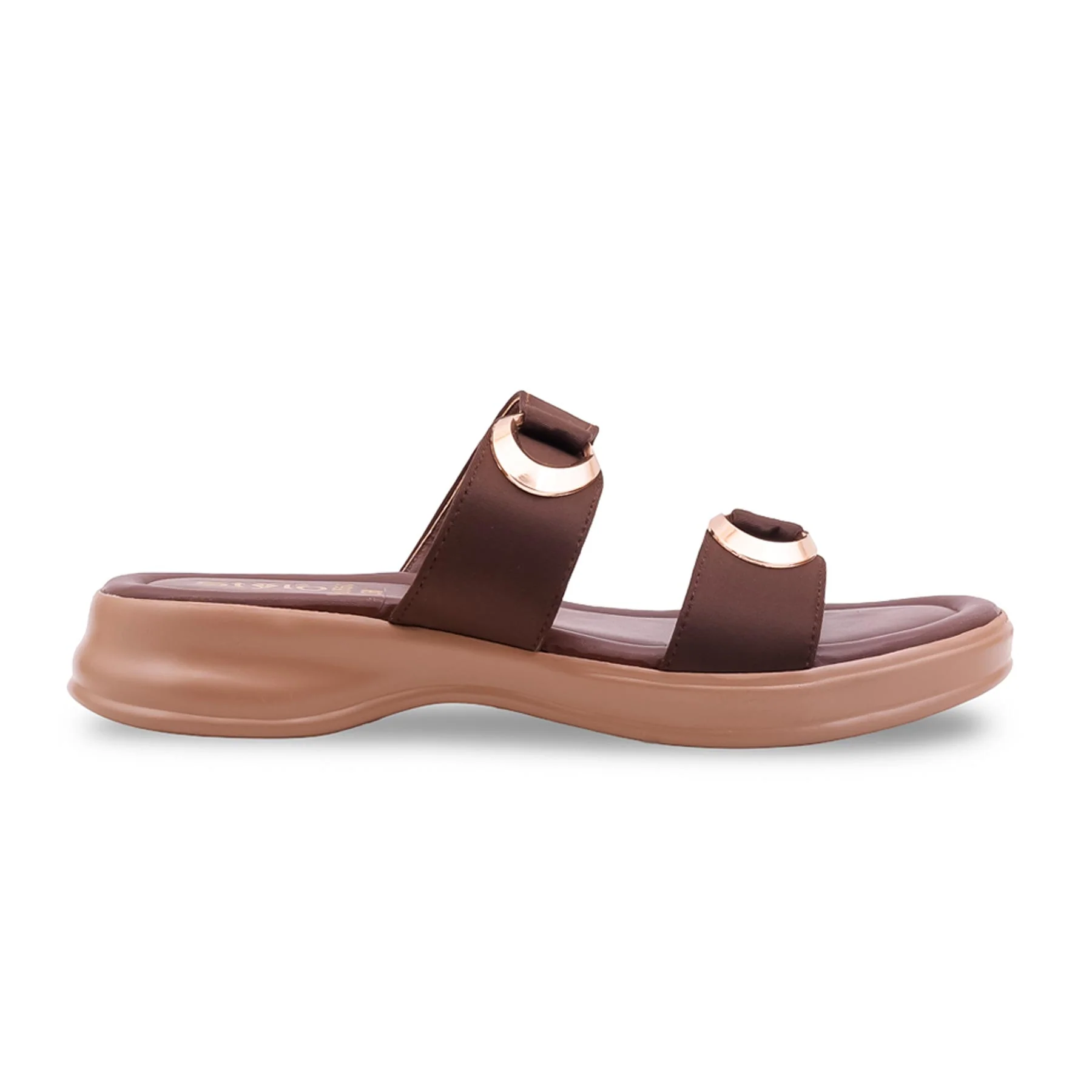 Brown Formal Slipper For Ladies PU0650 - Image 2