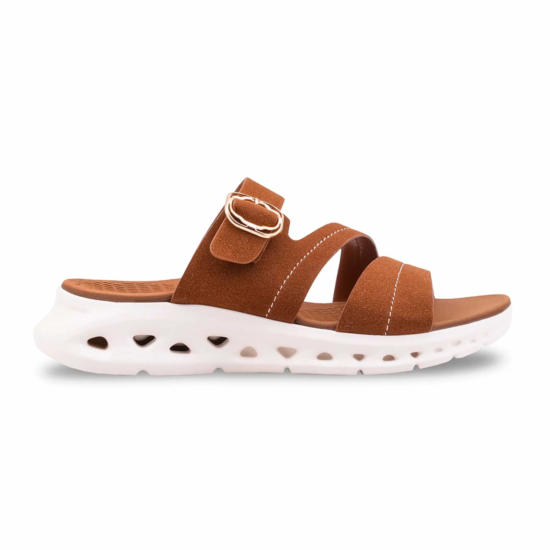 Brown Formal Slipper For Ladies PU0779 - Image 2