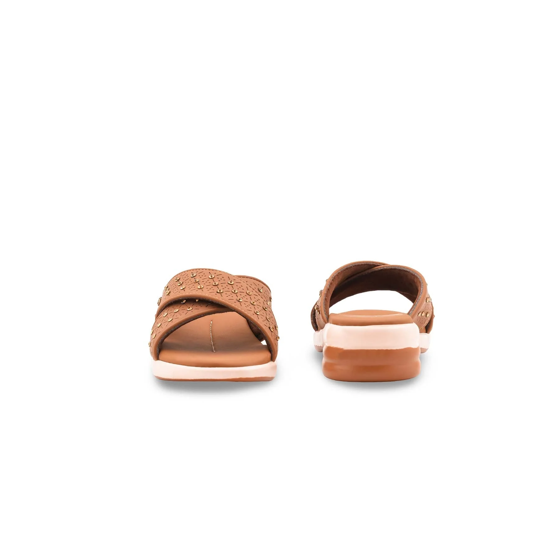 Brown Formal Slipper For Women PU0676 - Image 4