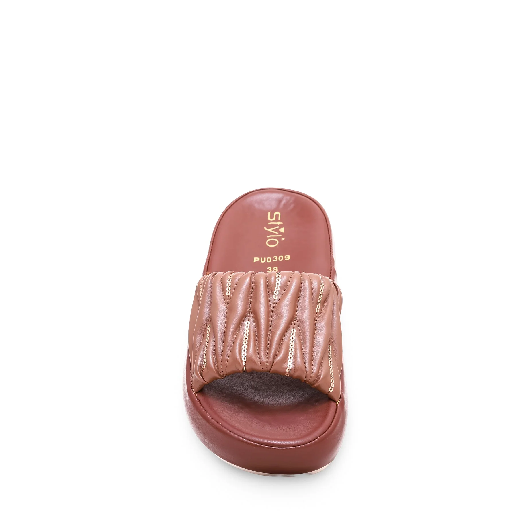 Brown Formal Slipper PU0309 - Image 3