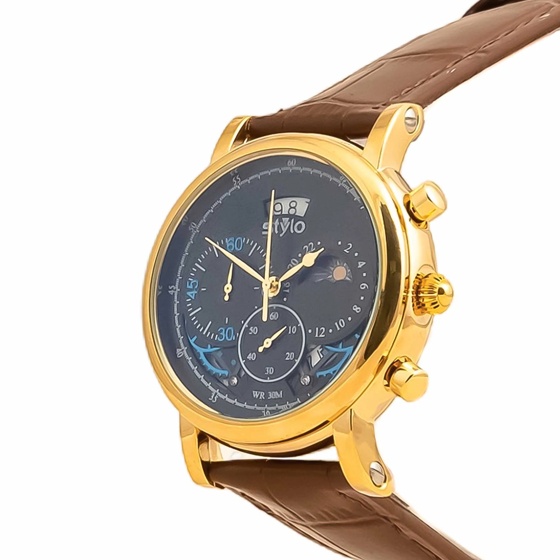 Brown Gents Watch J34034 - Image 3